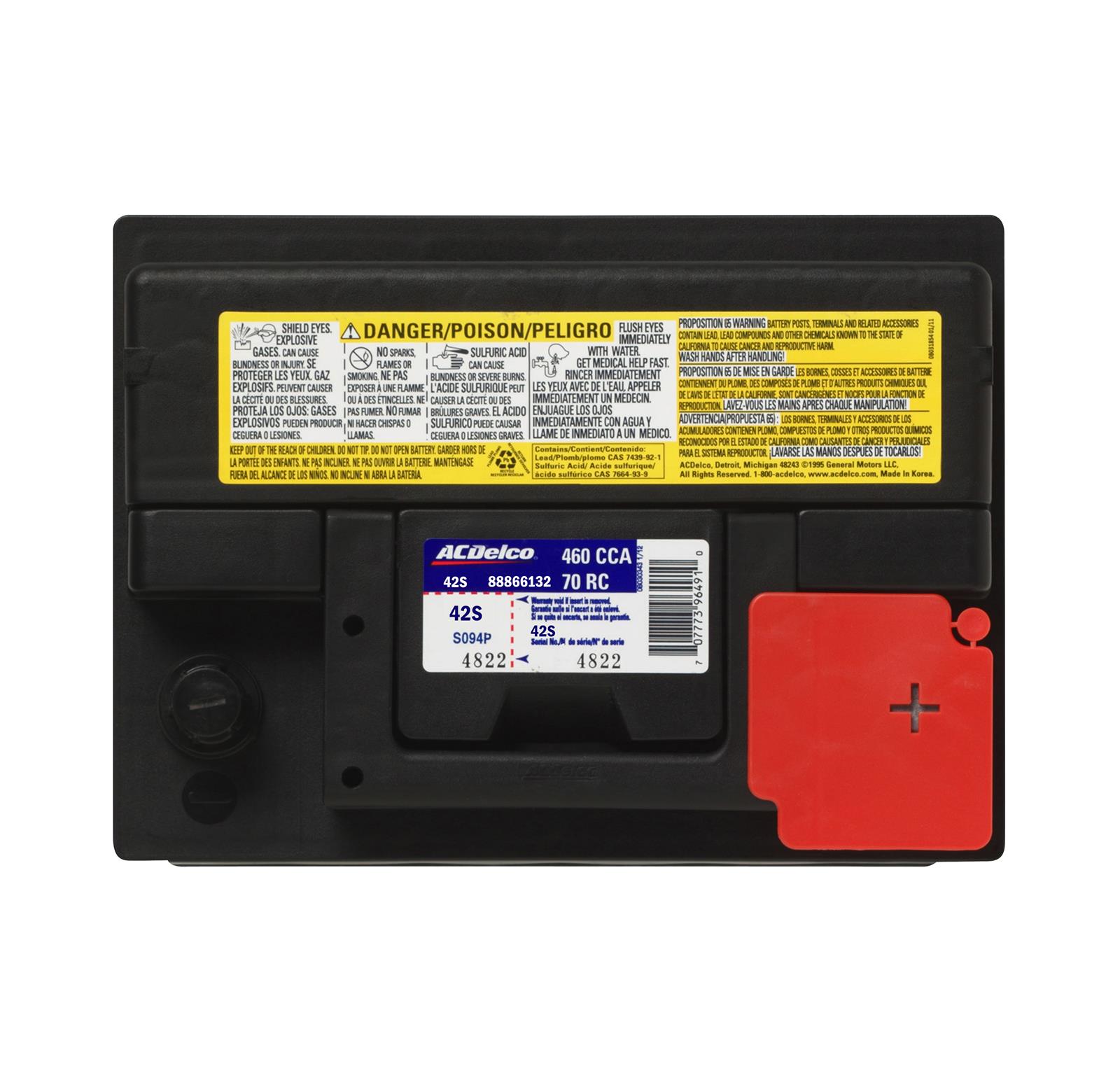 アバト専用 ACDelco 88866132 ACDelco Silver Advantage Batteries | Summit Racing
