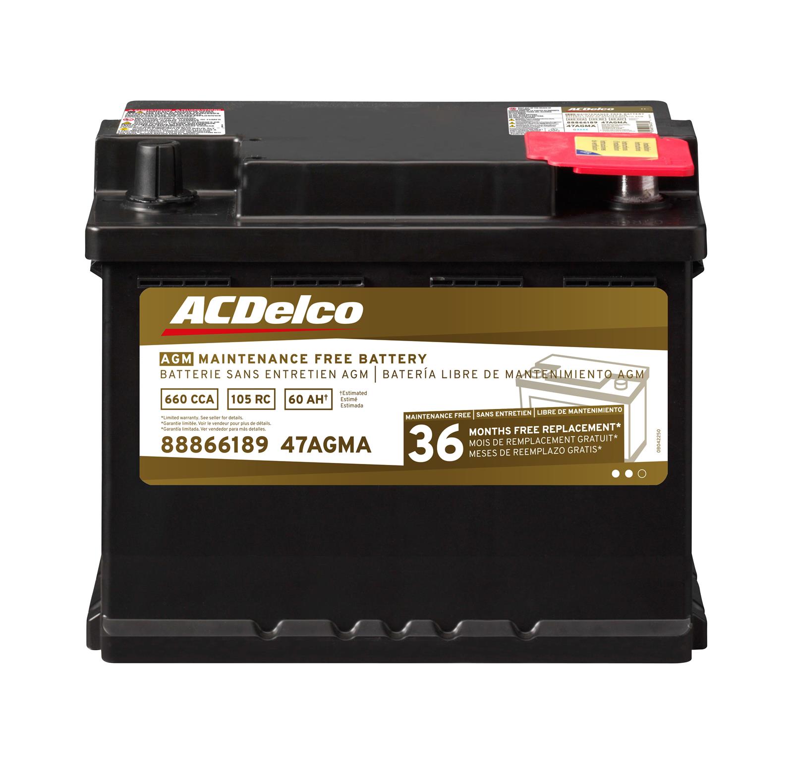 ACDelco 88866189 ACDelco Gold Automotive AGM Batteries | Summit Racing