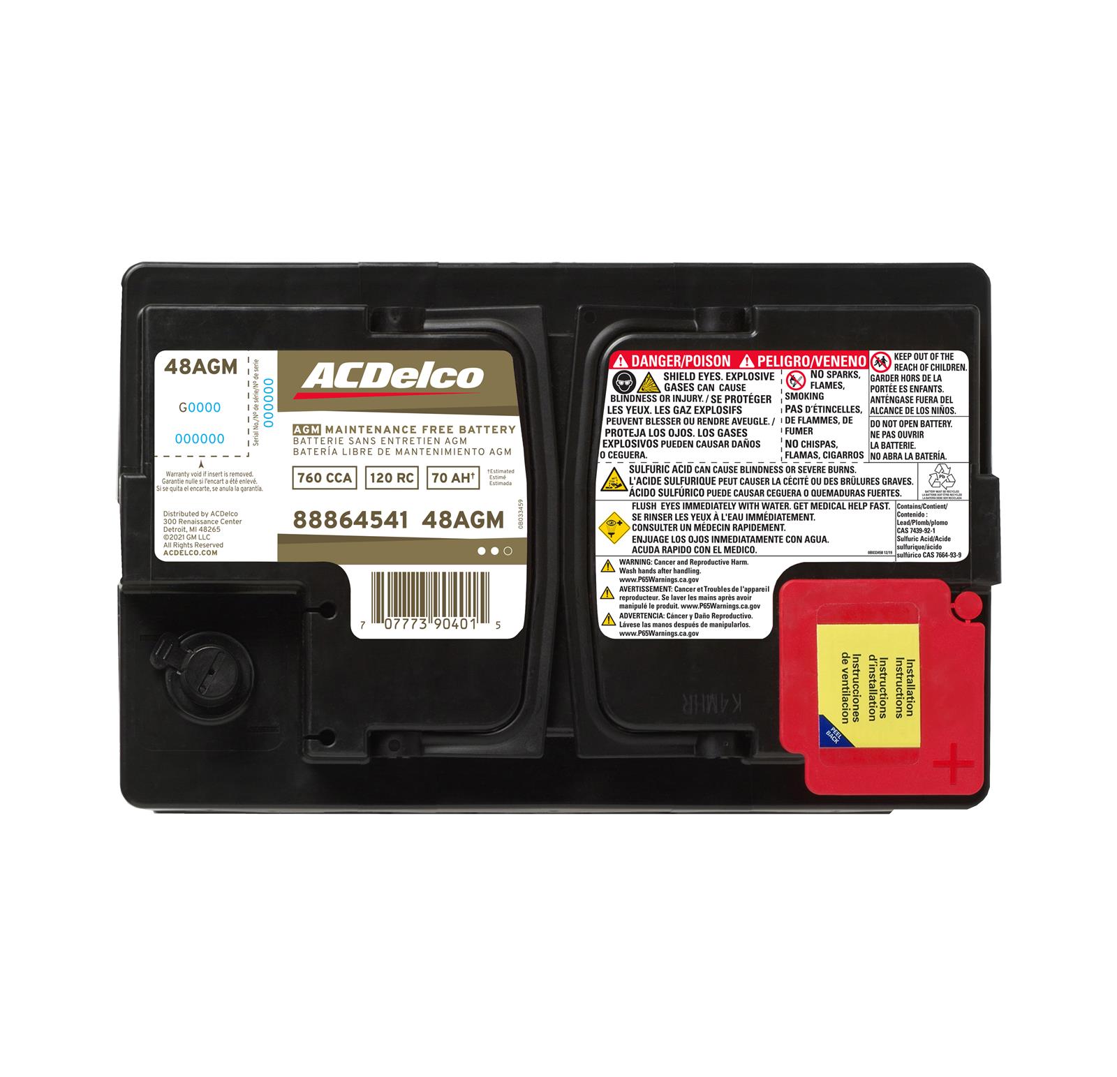 ACDelco 88864541 ACDelco Gold Automotive AGM Batteries | Summit Racing
