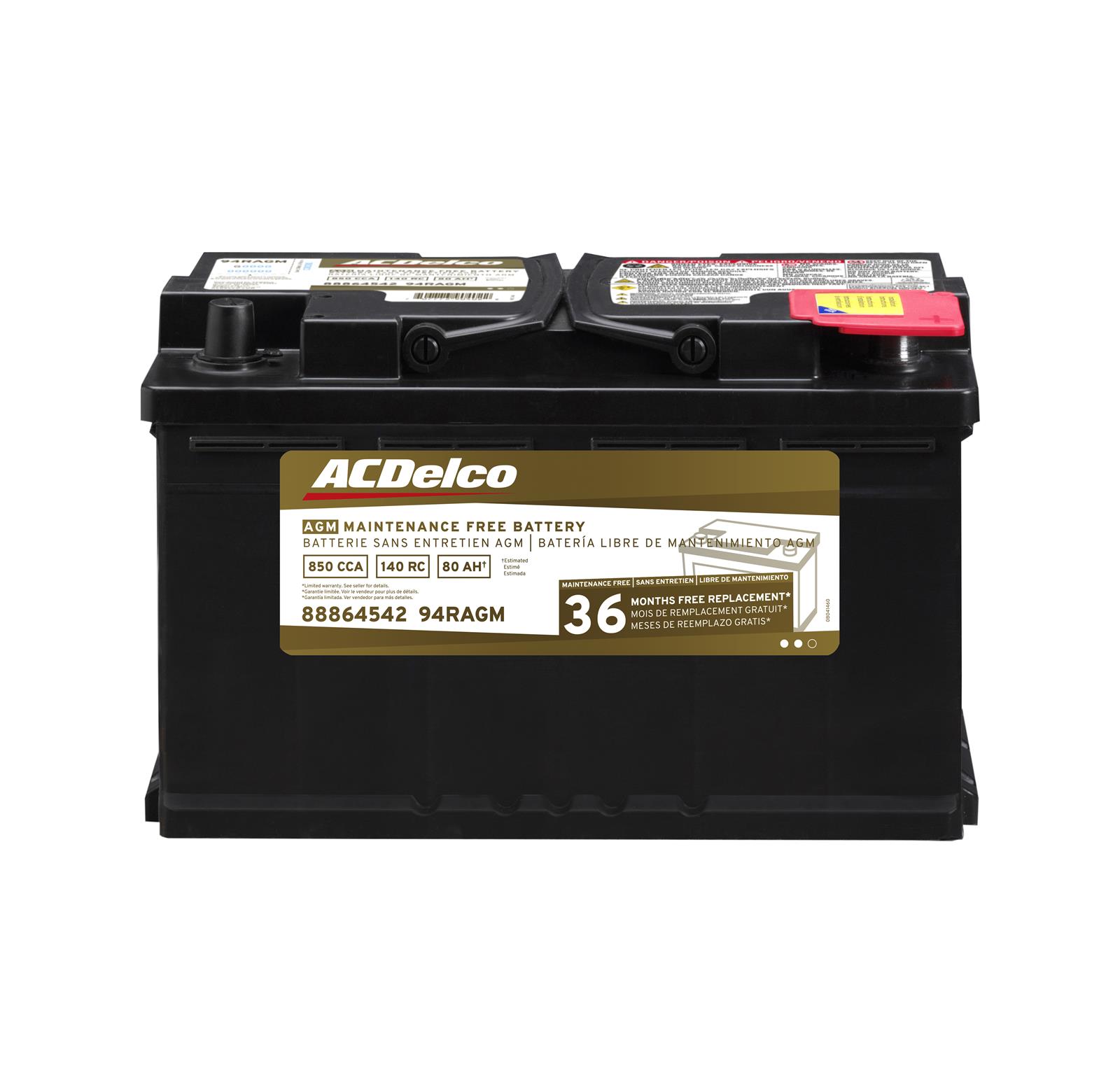 ACDelco 88864542 ACDelco Gold Automotive AGM Batteries | Summit Racing