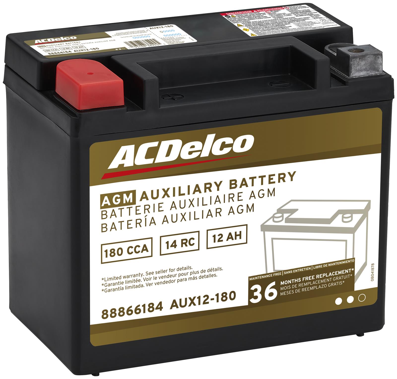 Acdelco 88866184 Acdelco Gold Automotive Agm Batteries Summit Racing 8802