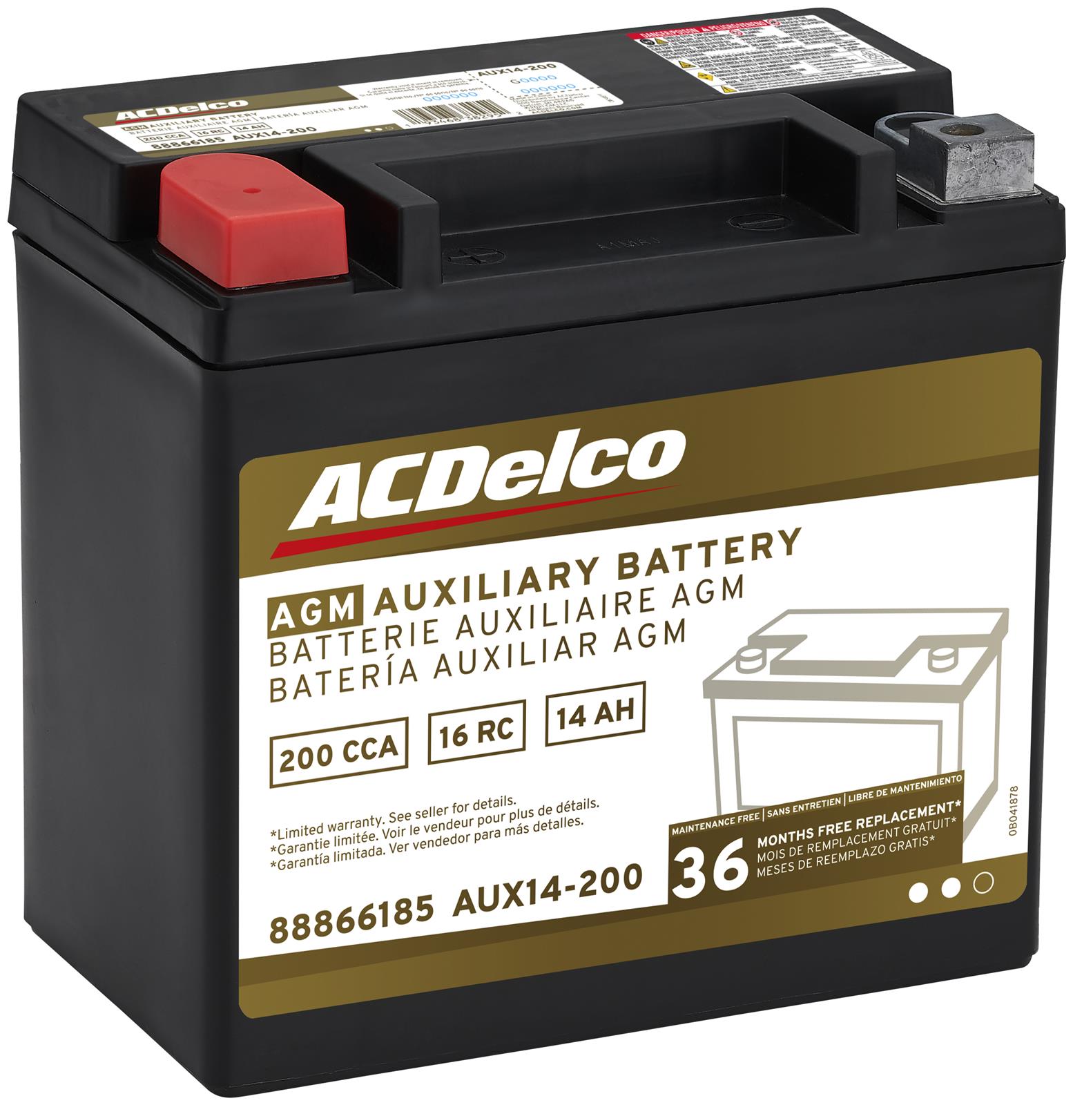 ACDelco 88866185 ACDelco Gold Automotive AGM Batteries | Summit Racing