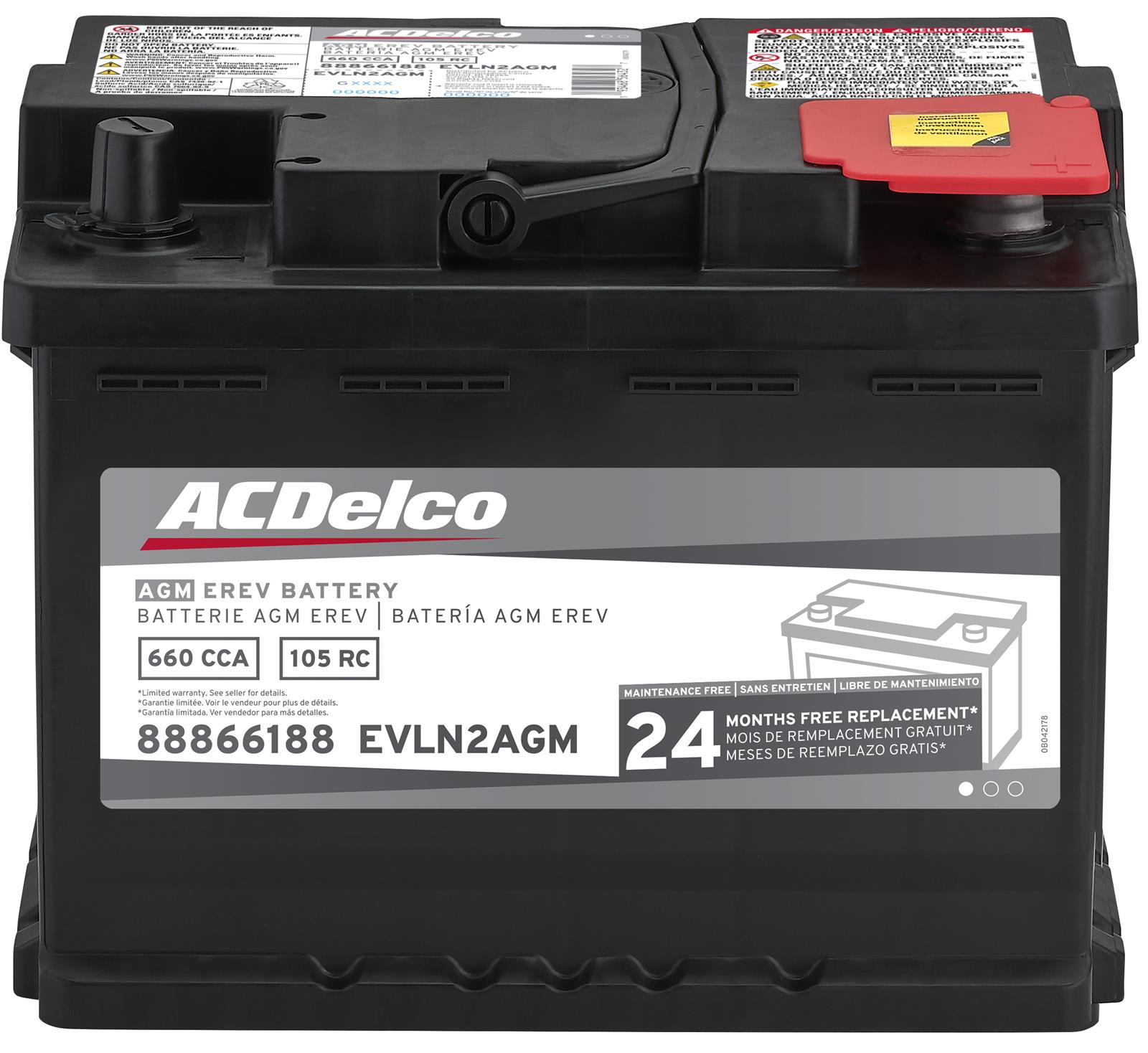 ACDelco 88866188 ACDelco Gold Automotive AGM Batteries | Summit Racing