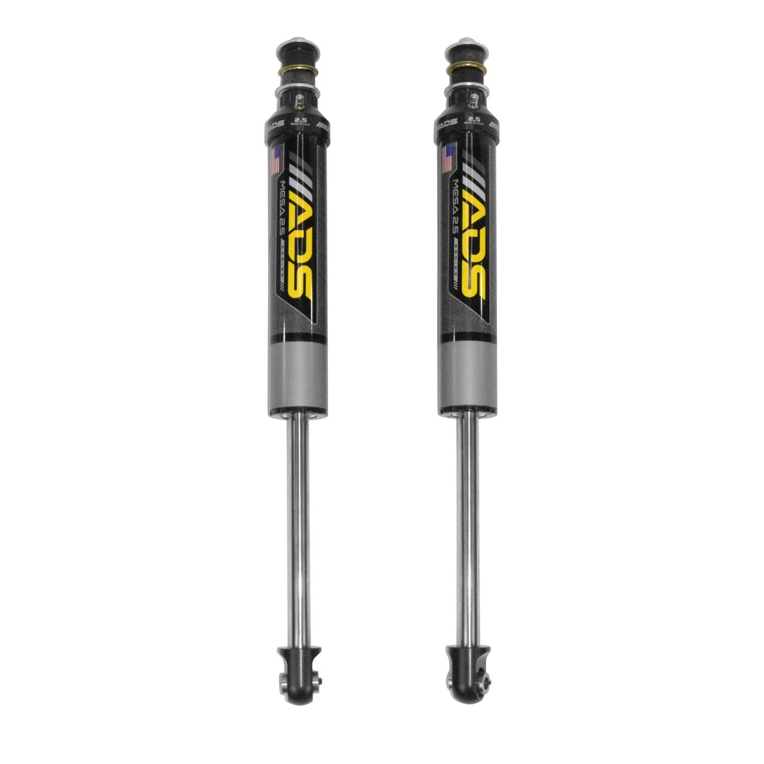 ADS MESA 2.5 Series Shocks for 2005-2022 F-250 SUPER DUTY, F-350 DUTY - 100ADS-10091 Shock Absorber, 2.5, 2.50-3.50 in. Raised, 24.26 in. Extended, 16.07 in. Compressed, 8.19 in. Stroke, Ford, Front, Pair thumbnail 4