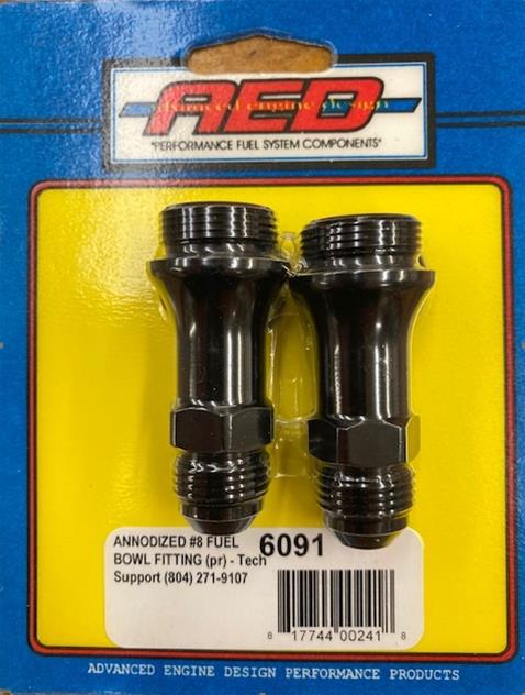 AED Performance #6 Fuel Bowl Fitting 6090 AED Performance #6 Fuel Bowl Fitting 6090
