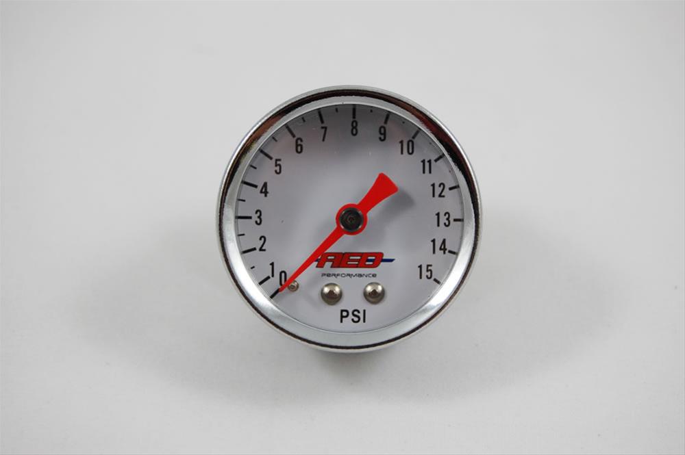 AED Performance 1-1/2 Fuel Pressure Gauge 0-15psi 6100 AED Performance 1-1/2 Fuel Pressure Gauge 0-15psi 6100