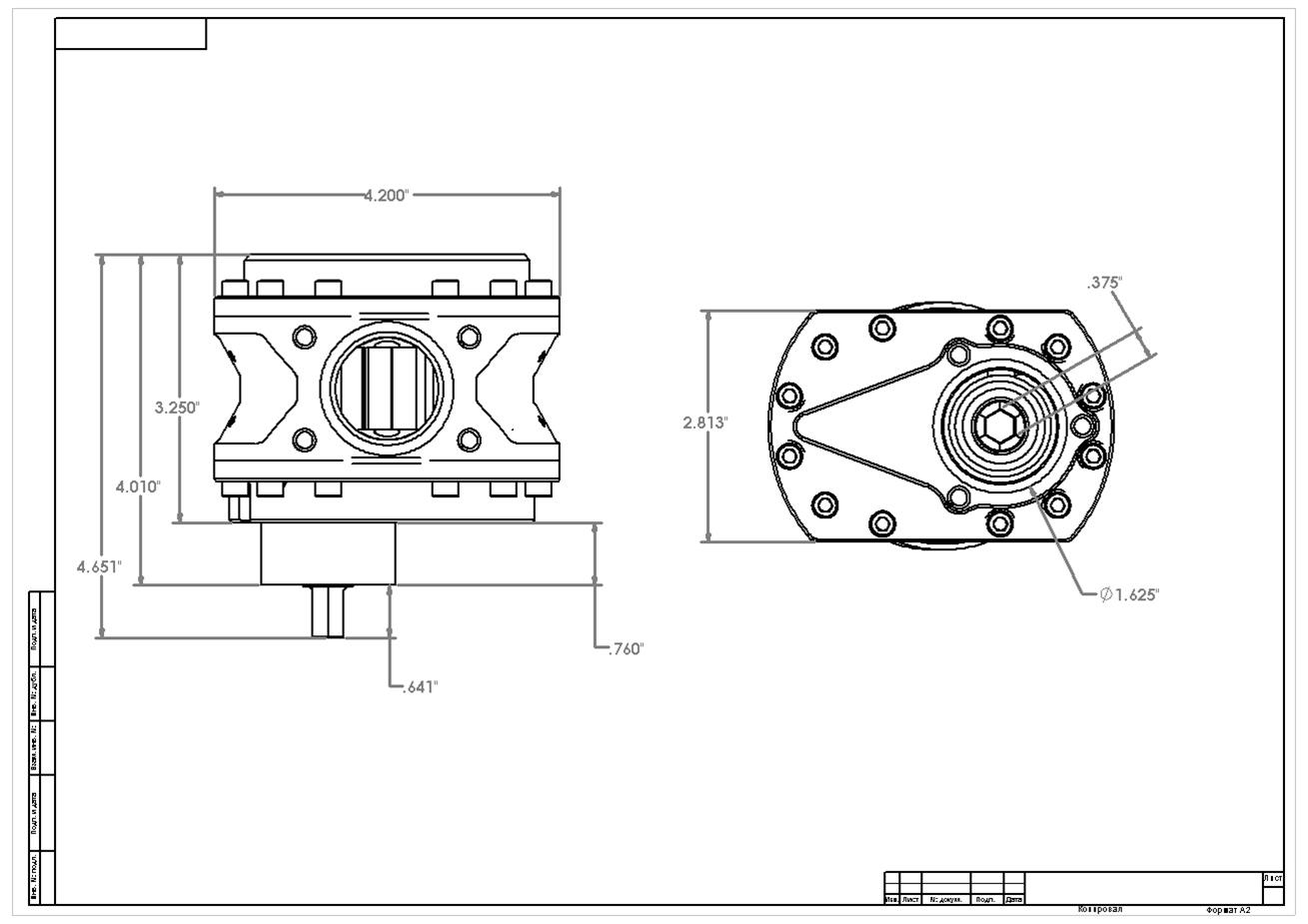 Aeromotive Spur Gear Fuel Pump - 3/8in Hex - 1.55 Gear - 32gpm thumbnail 2
