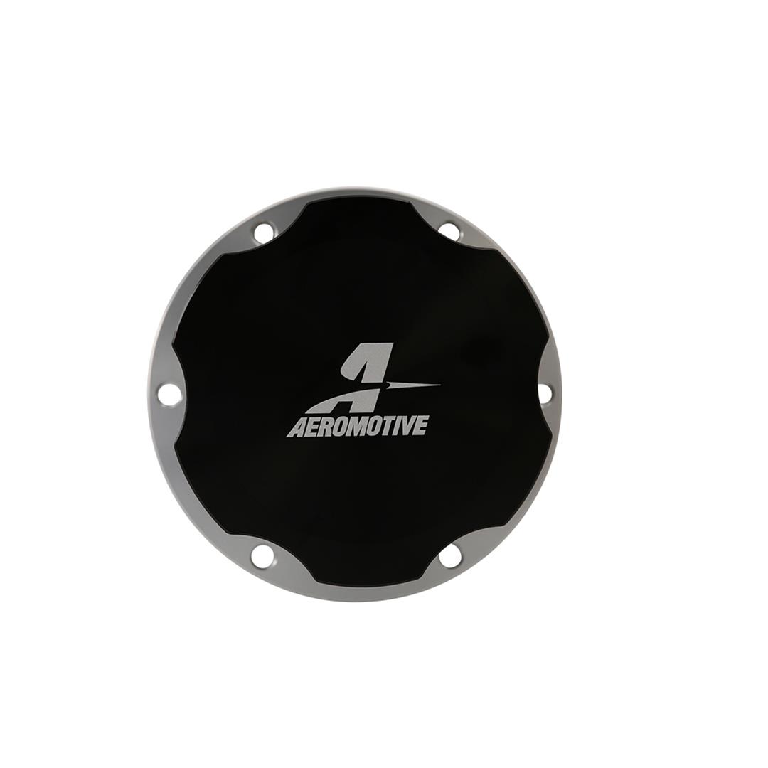 Aeromotive Fill Cap - Screw-On - 3in - Flanged - 6-Bolt - Black thumbnail 2