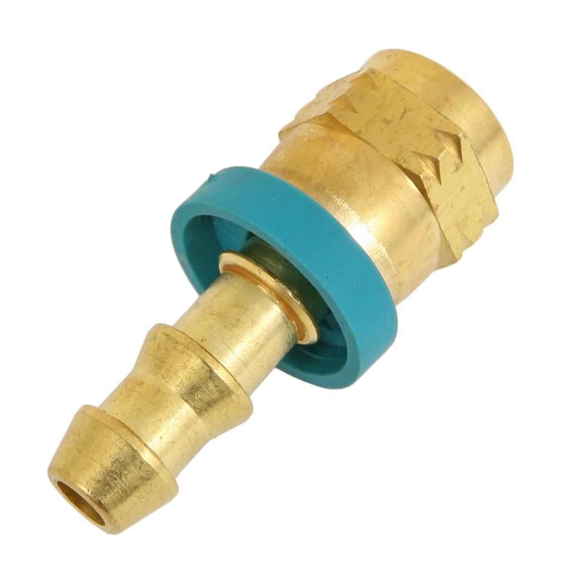 Aeroquip Socketless Hose Ends FBM1231 Fitting, End, AQP Socketless, Straight, -4 AN Barb to Female -4 AN, Brass, Natural, Each