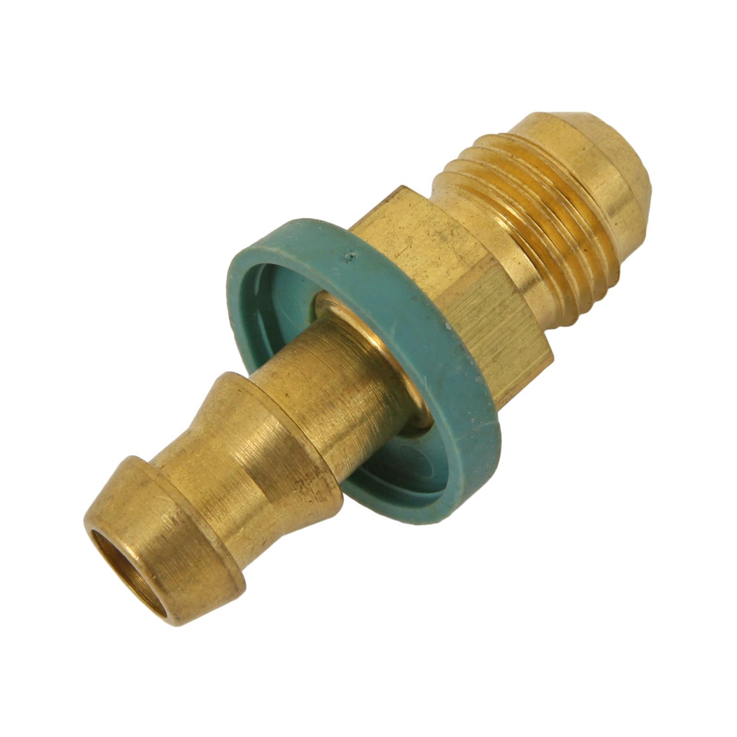 Aeroquip Socketless Hose Ends FBM1445 Fitting, End, AQP Socketless, Straight, -6 AN Barb to Male -6 AN, Steel, Natural, Each