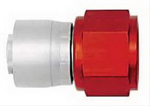Aeroquip Crimp Hose Ends FBM4211 Fitting, End, Straight -4 AN, Lightweight Swivel, Silver/Red, Each thumbnail 2