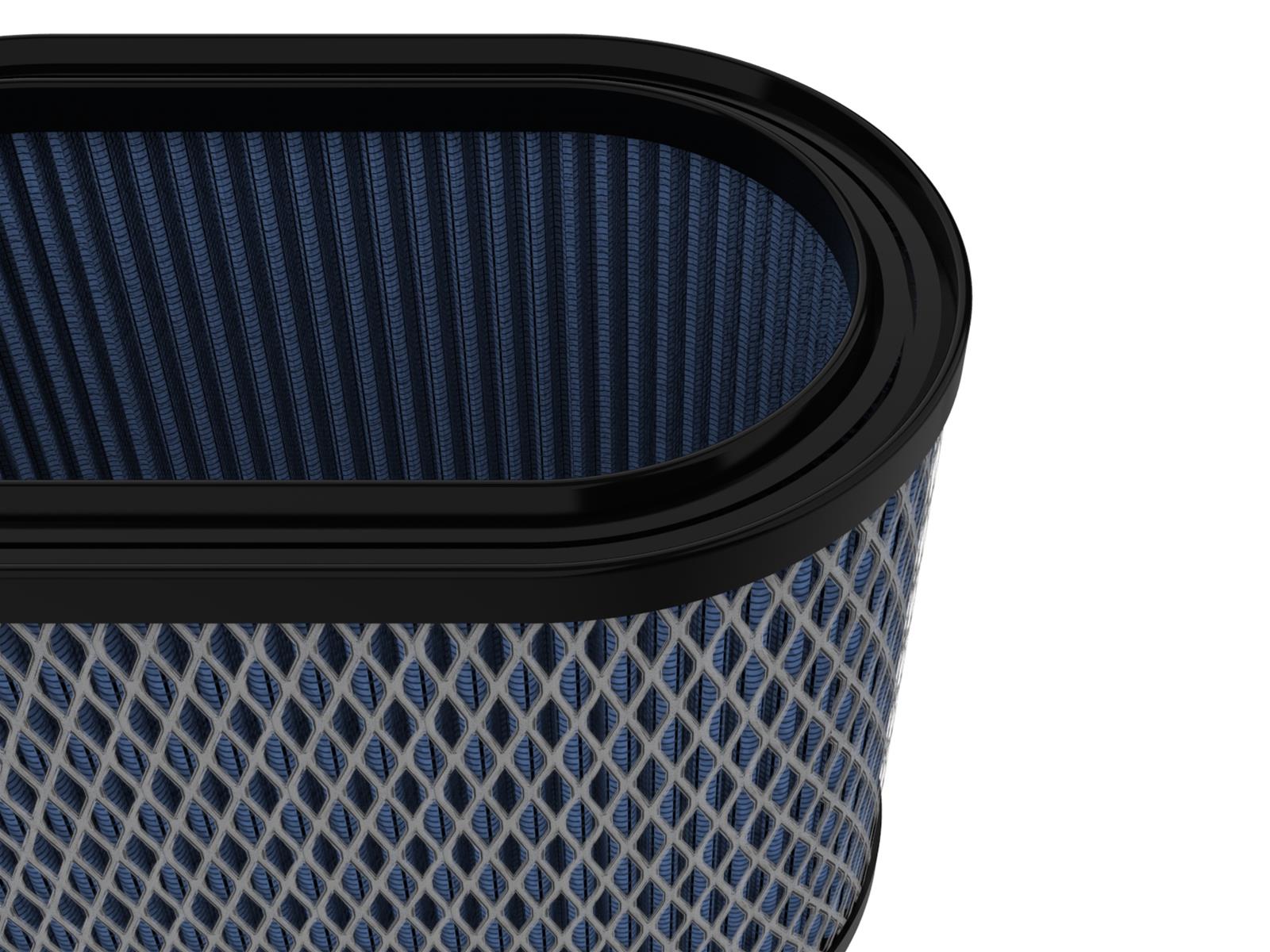 aFe Pro 5R Air Filter Elements 10-90014 Elements, 5R, Oiled, Cotton Gauze, Blue, Oval, 4.50 in. Height, Fits Weber IDA 48 Carburetors, Each thumbnail 2