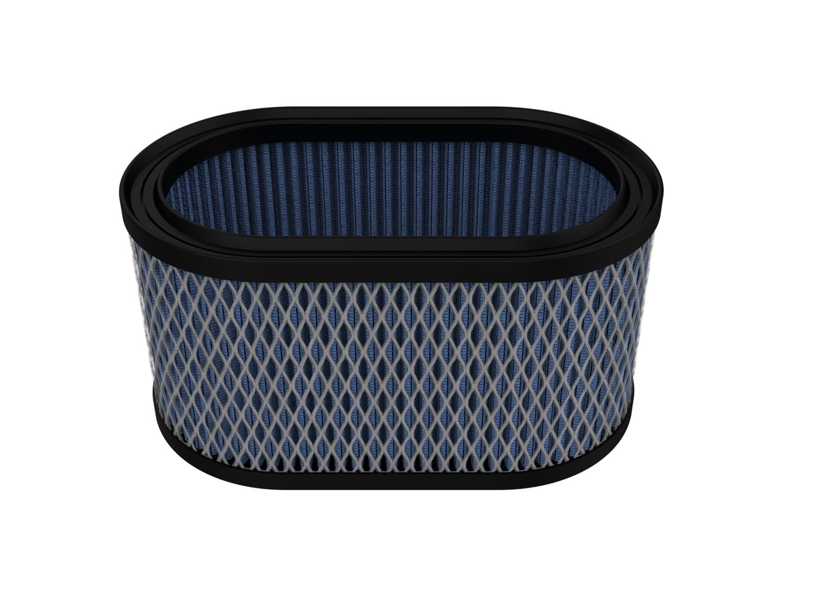 aFe Pro 5R Air Filter Elements 10-90014 Elements, 5R, Oiled, Cotton Gauze, Blue, Oval, 4.50 in. Height, Fits Weber IDA 48 Carburetors, Each thumbnail 3