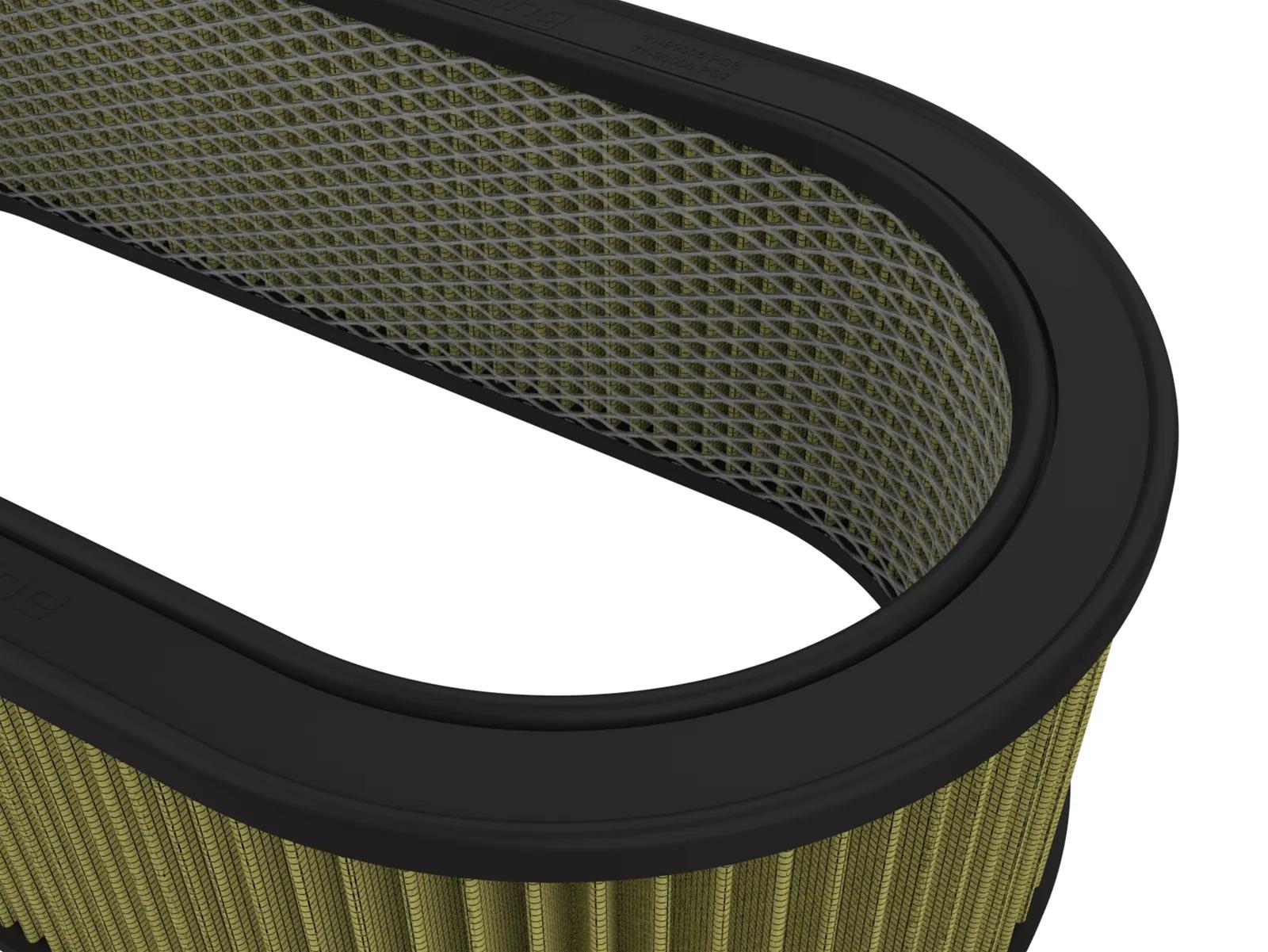 AFE Power Air Filter Elements 18-82009G Magnum FLOW Round Racing w/ Pro GUARD 7 Media 18-1/8 IN L x 7-1/4 IN W x 5-1/8 IN H w/ Expanded Metal thumbnail 2