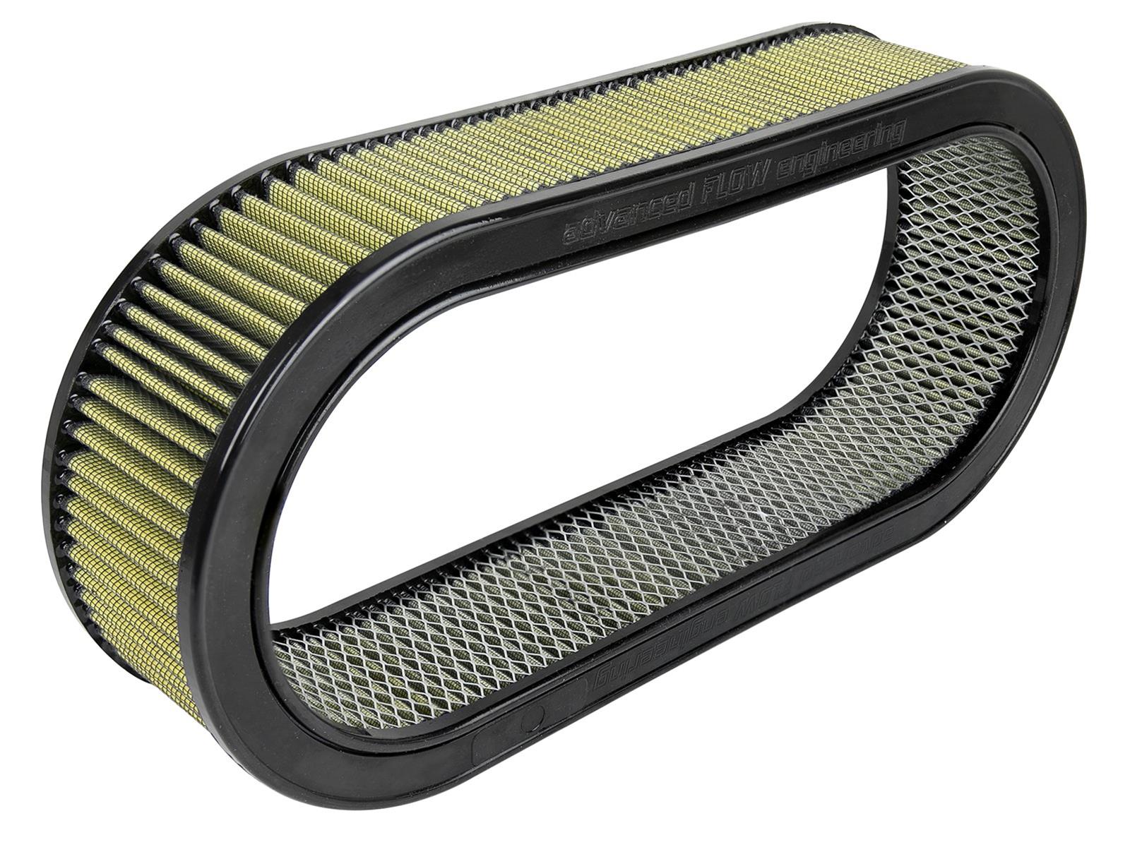 aFe Pro GUARD 7 Air Filter Elements 18-87003 Filter, Guard 7, Cotton/Synthetic, Oval, 7.25 in. Width, 18.10 in. Length, 4.00 in. Height, Each thumbnail 4
