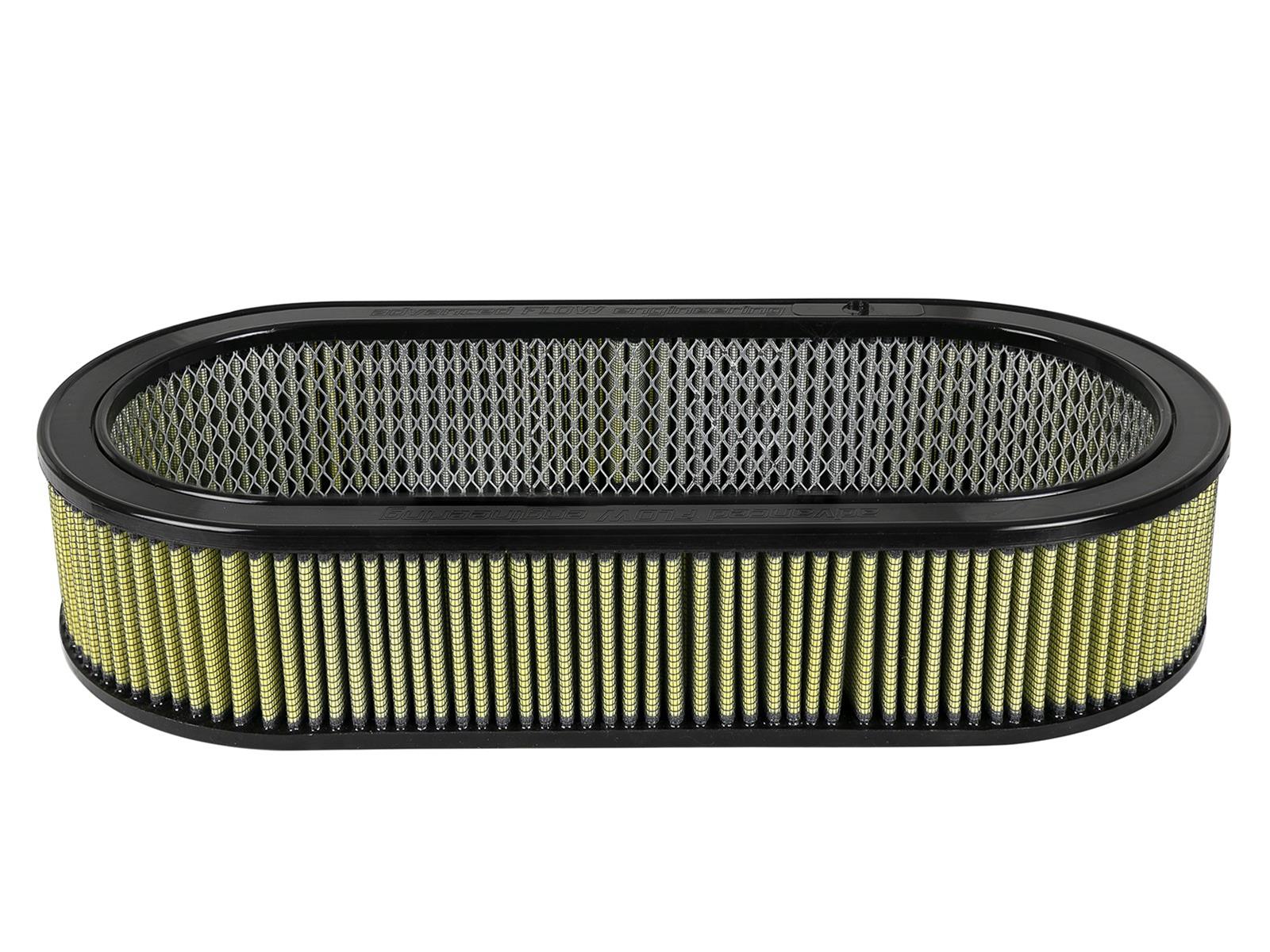 aFe Pro GUARD 7 Air Filter Elements 18-87003 Filter, Guard 7, Cotton/Synthetic, Oval, 7.25 in. Width, 18.10 in. Length, 4.00 in. Height, Each thumbnail 5