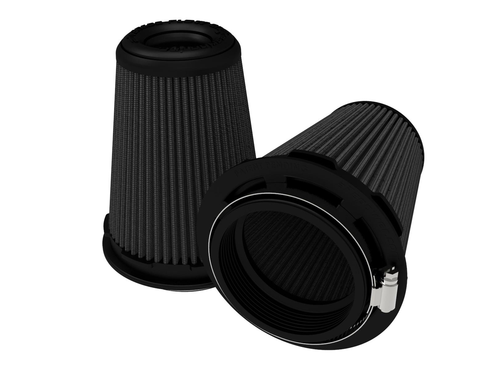 AFE Power Air Filter Elements 20-91202KM Momentum Intake Replacement w/ Black Pro 5R Media (Pair) 3-1/2 IN F x 5 IN B x 3-1/2 IN T (Inverted) x 6 IN H thumbnail 3