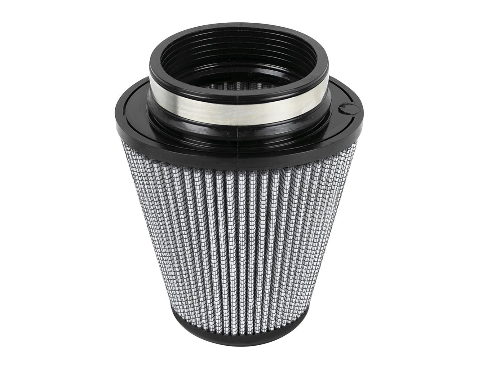 aFe Magnum FLOW Pro DRY S Air Filters 21-91145-MA Filters, S, Conical Oval, Synthetic, Gray, 3.50 in. Inlet Flange I.D., 6.00 in. Length, Pair thumbnail 2