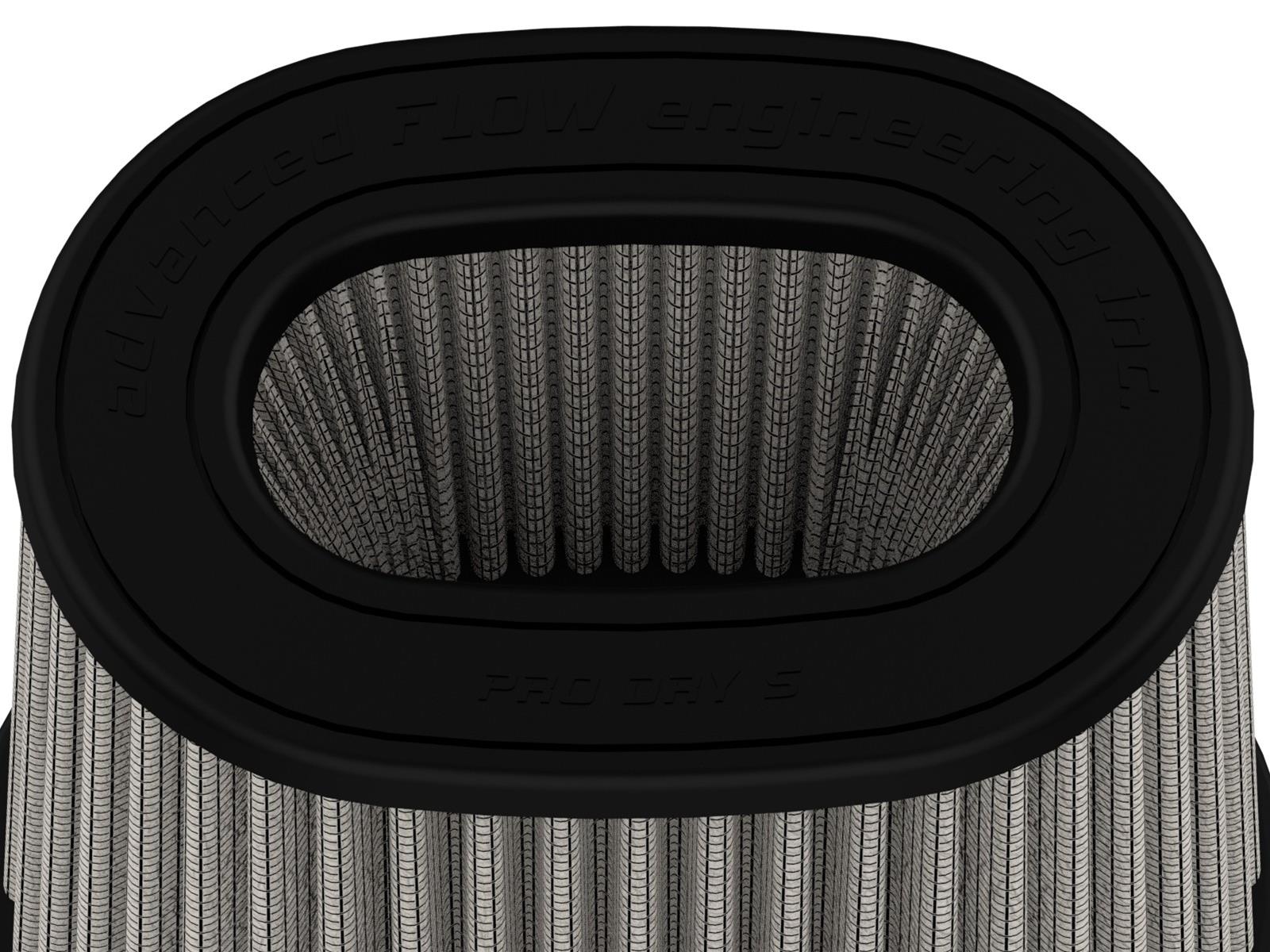 aFe Magnum FLOW Pro DRY S Air Filters 21-91156 Track Series Intake Replacement Filter w/ Media (6x4) IN F x (8-1/4x6-1/4) IN B x (7-1/4x5) IN T (Inverted) x 7-1/2 IN H thumbnail 2
