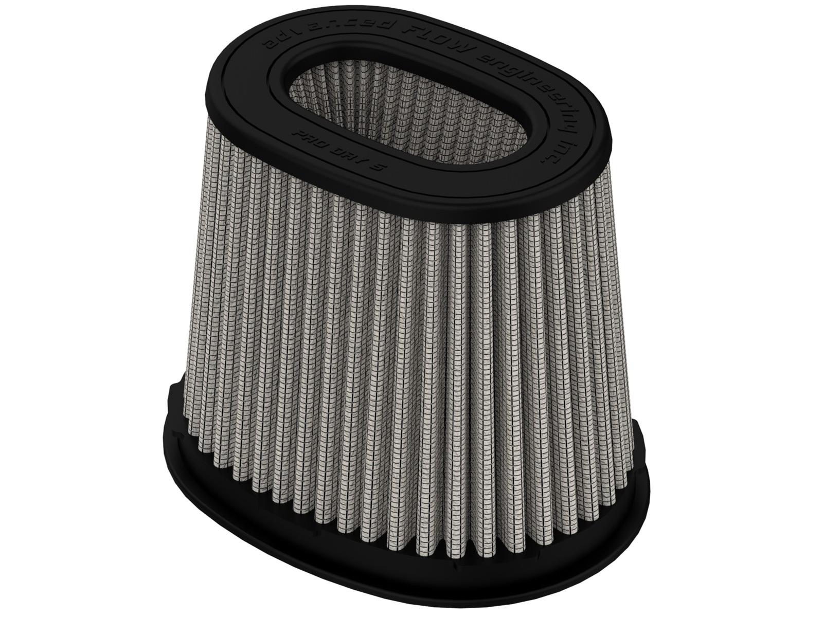 aFe Magnum FLOW Pro DRY S Air Filters 21-91156 Track Series Intake Replacement Filter w/ Media (6x4) IN F x (8-1/4x6-1/4) IN B x (7-1/4x5) IN T (Inverted) x 7-1/2 IN H thumbnail 4