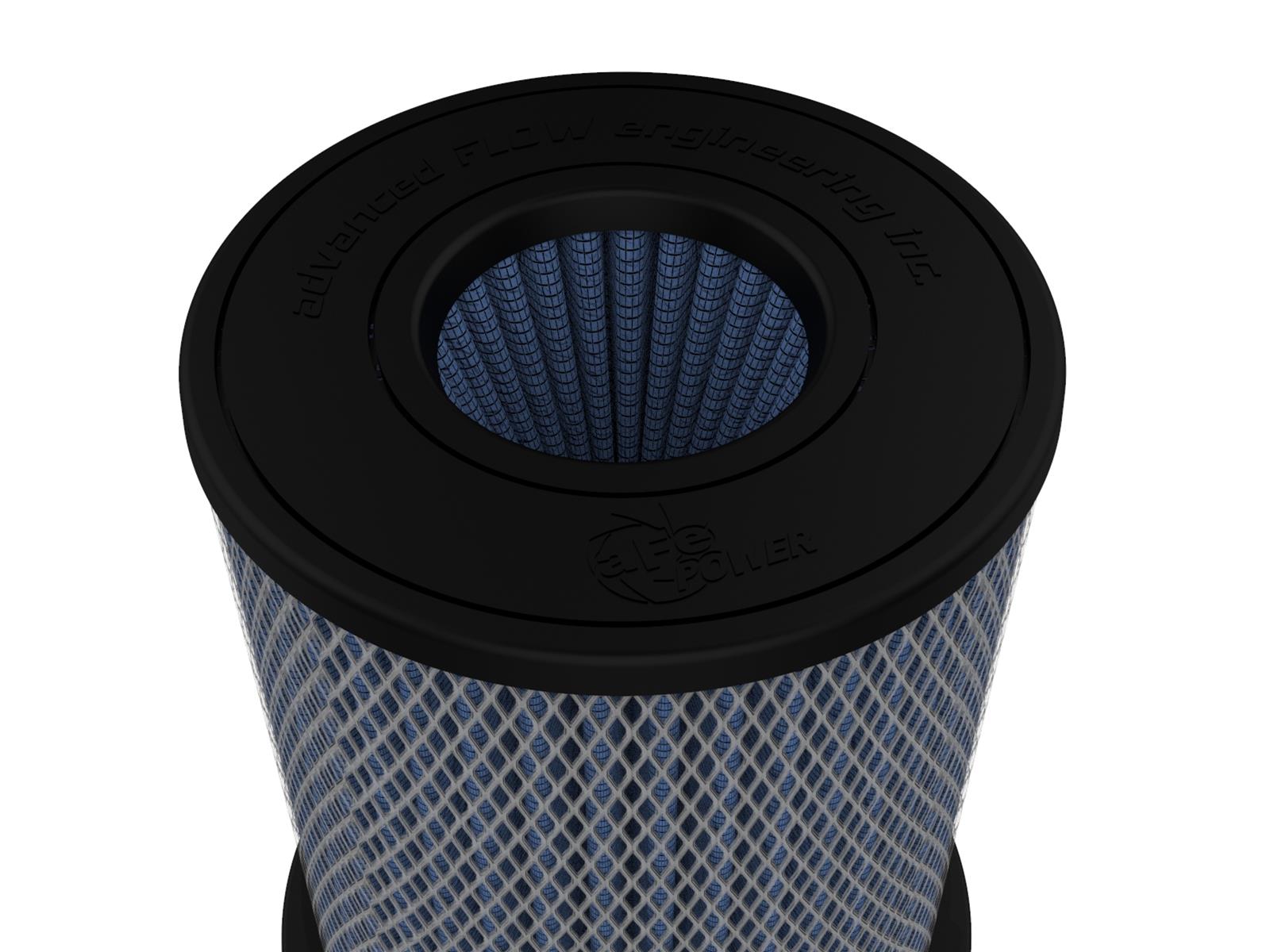 aFe Magnum Flow Pro 5R Air Filter 4in. Flange ID x 6-1/2in. Base x 6-1/2in. Top x 8 in. Height thumbnail 4