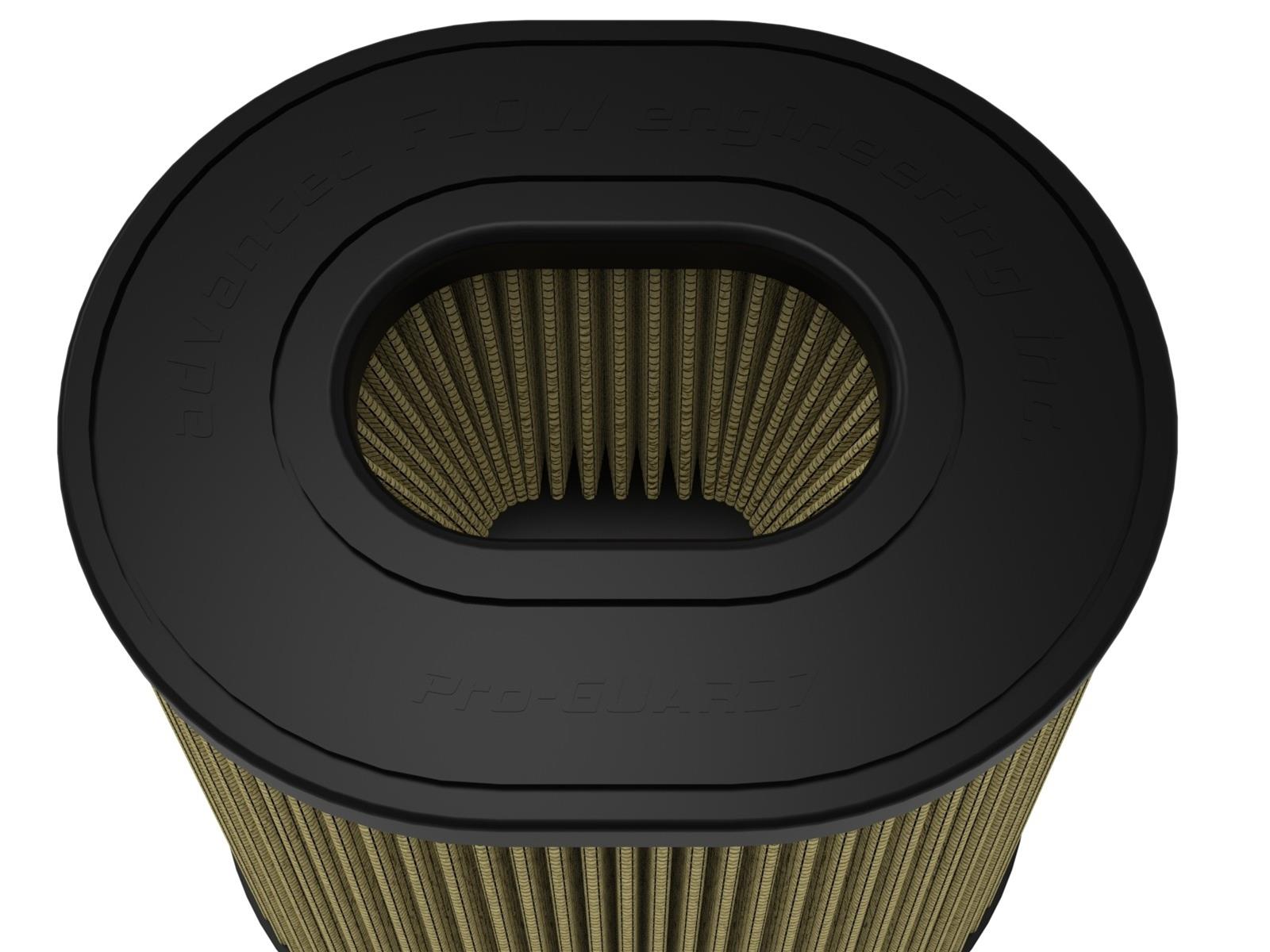 AFE Power Air Filter Elements 24-91203G Magnum FORCE Intake Replacement w/ Pro GUARD 7 Media 4-1/2 IN F x (8x6-1/2) IN B x (6-3/4x5-1/2) IN T (Inverted) x 8 IN H thumbnail 4