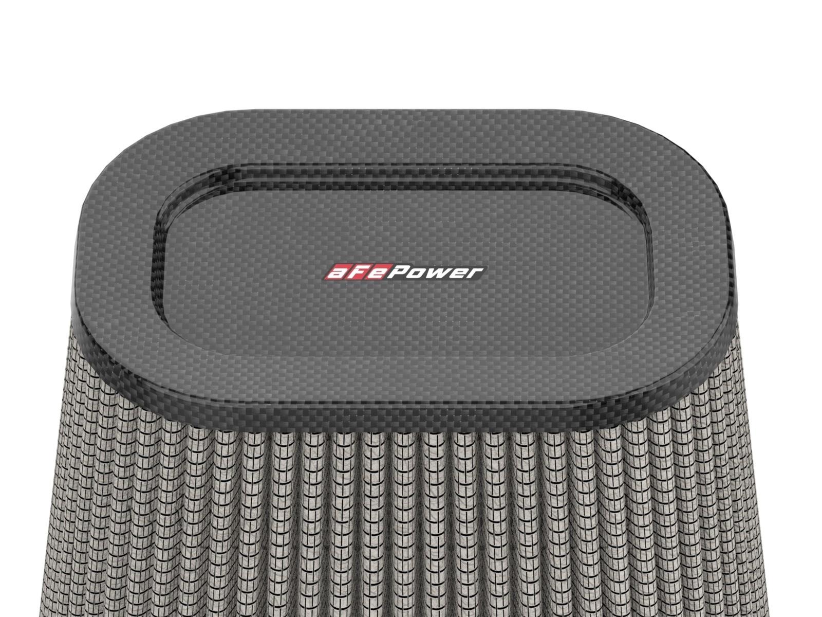aFe Magnum FLOW Pro DRY S Air Filters 27-90203D Track Series Intake Replacement Filter w/ Media 4 IN F x (7-3/4 x 6-1/2) IN B x (5-3/4 x 3-3/4) IN T x 7 IN H