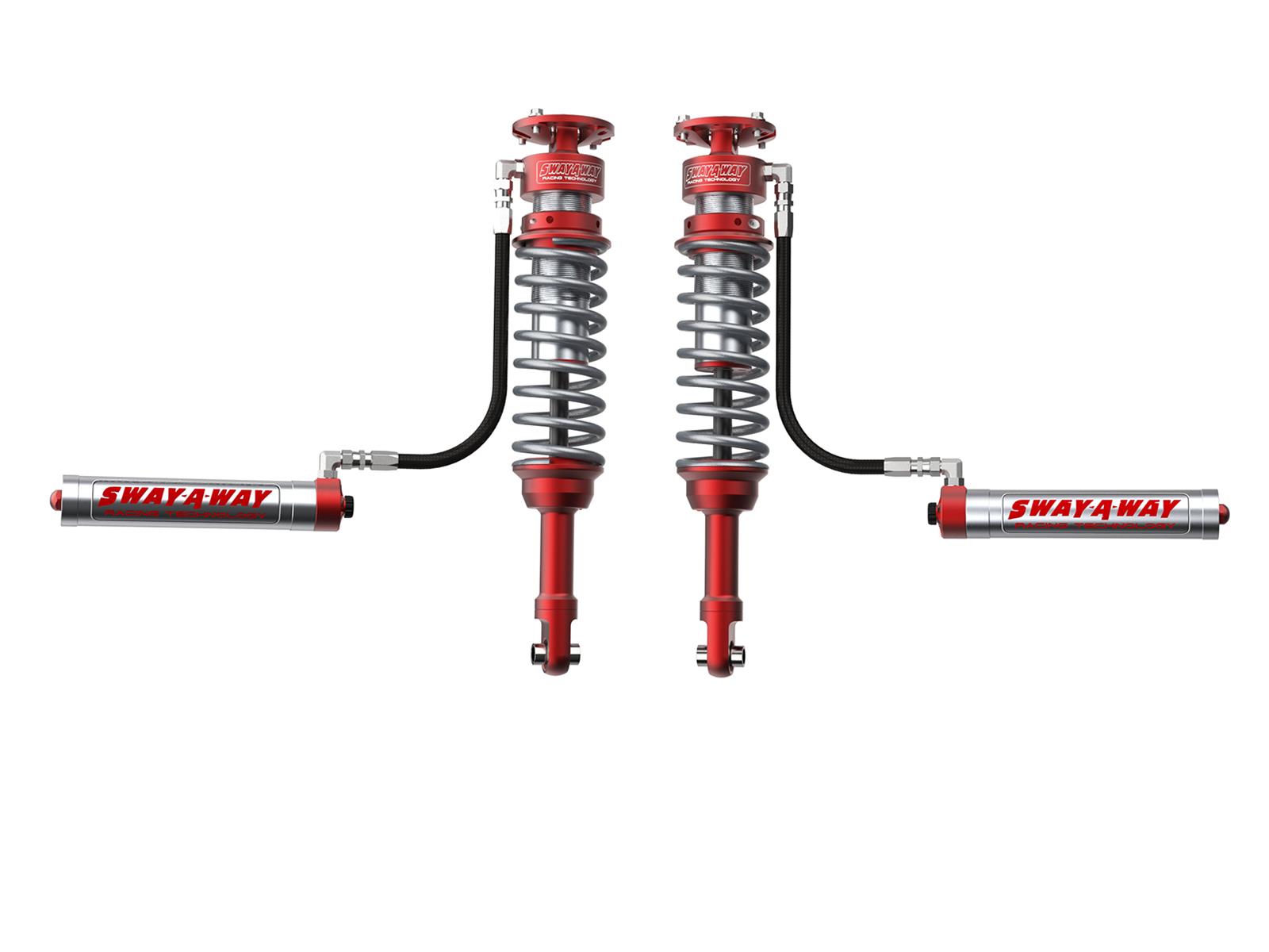 aFe Sway-A-Way 10-14 F150/Raptor 6.2L 3.0 Front Coilover Kit w/ Remote Reservoirs and Compr Adjuster thumbnail 2