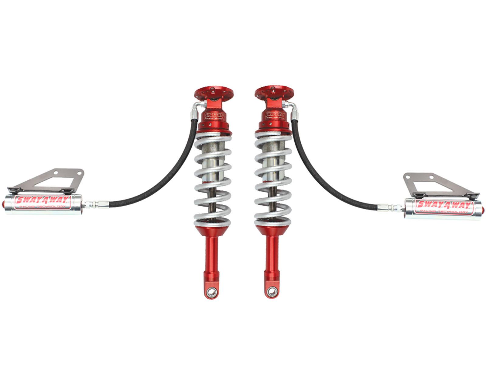 aFe Sway-A-Way 10-14 F150/Raptor 6.2L 3.0 Front Coilover Kit w/ Remote Reservoirs and Compr Adjuster