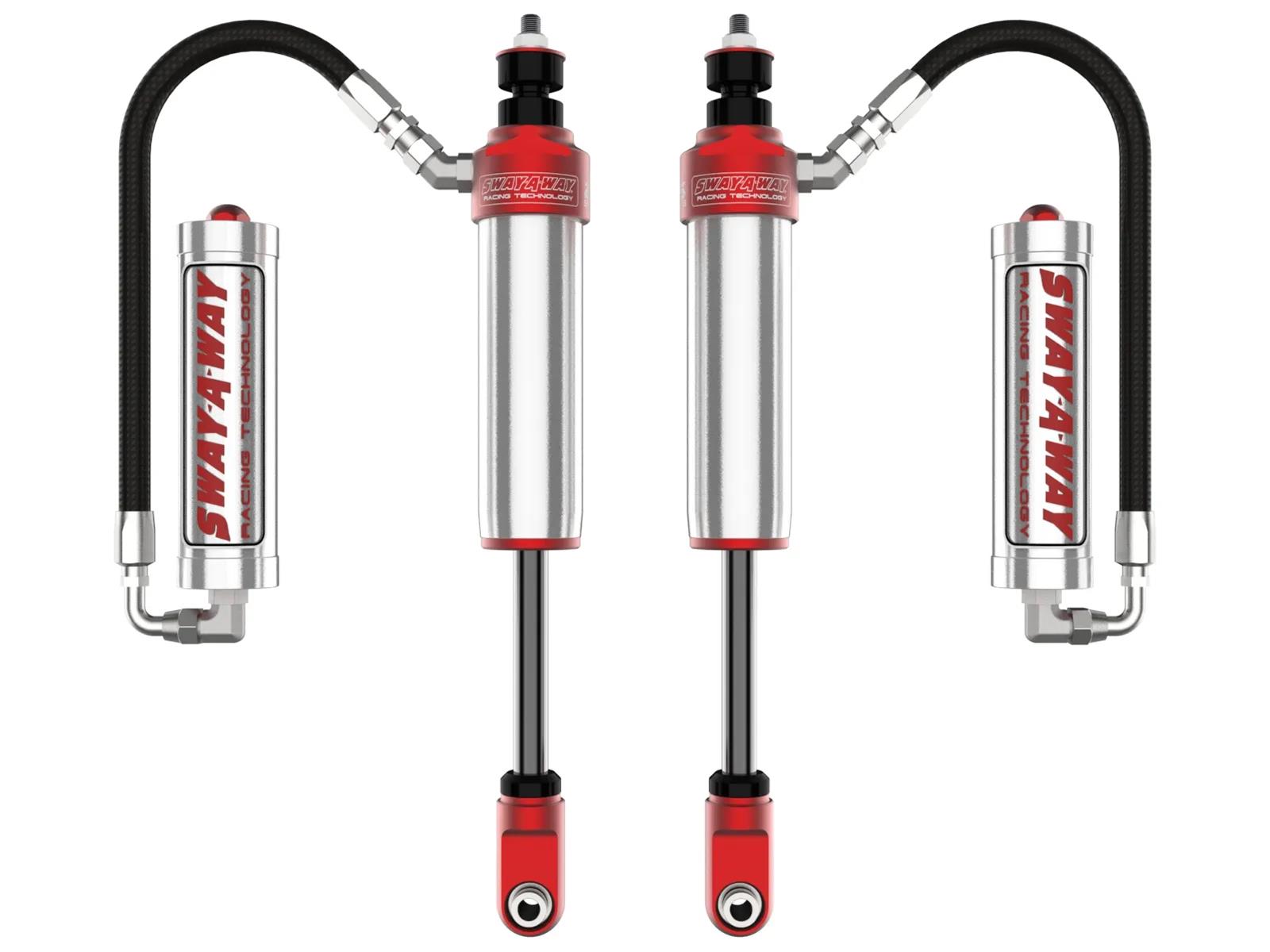 aFe Control Sway-A-Way Shocks for 2017-2024 F-250 SUPER DUTY, F-350 DUTY - 301-5600-14 and Struts, Sway-A-Way, 2.5 in. Diameter Shock, Remote Reservoir, 0-1.50 in. Lift, Front, Ford, Pair thumbnail 2