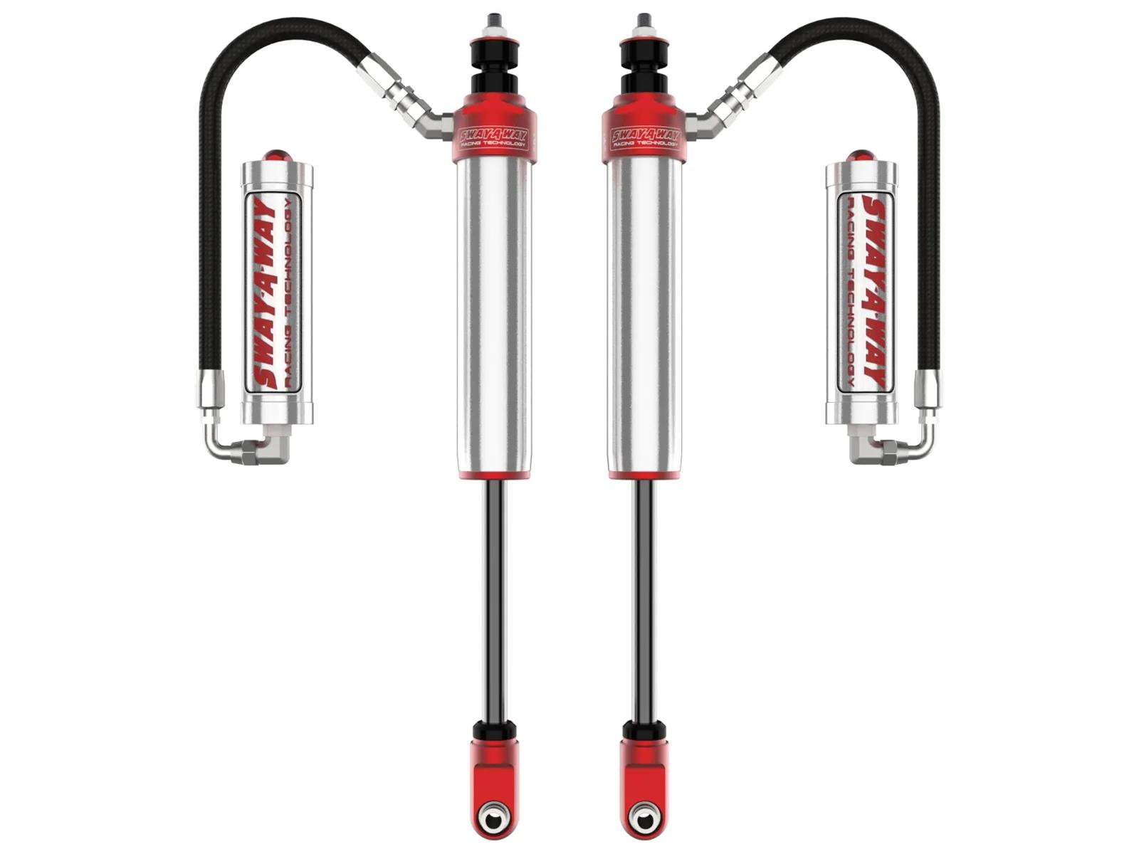 aFe Control Sway-A-Way Shocks for 2017-2024 F-250 SUPER DUTY, F-350 DUTY - 301-5600-16 and Struts, Sway-A-Way, 2.5 in. Diameter Shock, Remote Reservoir, 4-6.00 in. Lift, Front, Ford, Pair thumbnail 2