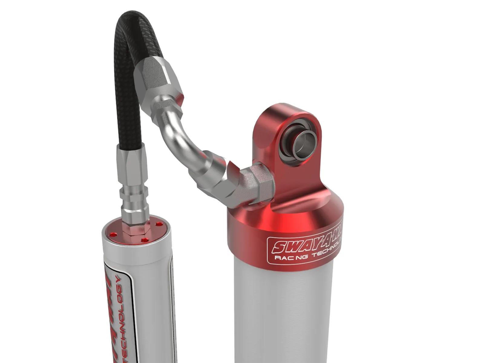 aFe Control Sway-A-Way Shocks for 2017-2024 F-250 SUPER DUTY, F-350 DUTY - 302-0056-10 and Struts, Sway-A-Way, 2.5 in. Diameter Shock, Remote Reservoir, 0-1.50 in. Lift, Rear, Ford, Pair thumbnail 3