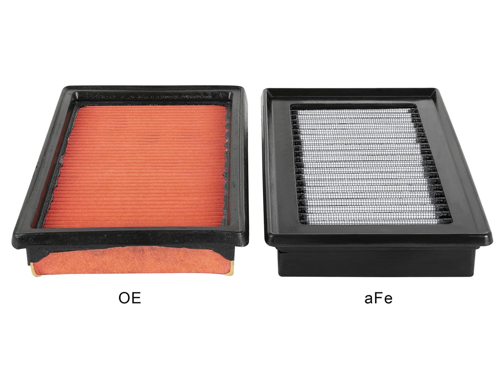 aFe Pro Dry S Air Filter Elements 31-10273 Elements, S, Synthetic, Gray, Panel, for Infiniti, for Nissan, Chevrolet, Each thumbnail 3