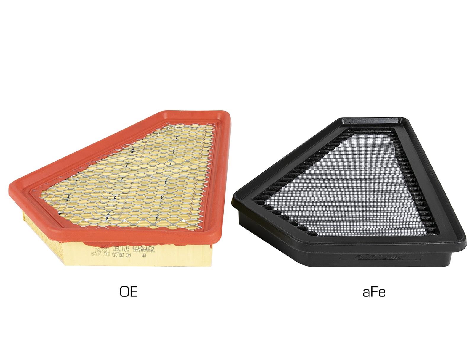 aFe Pro Dry S Air Filter Elements for 2009-2015 CTS - 31-10281 Elements, S, Synthetic, Gray, Panel, Cadillac, 3.0L, 6.2L, Each thumbnail 3