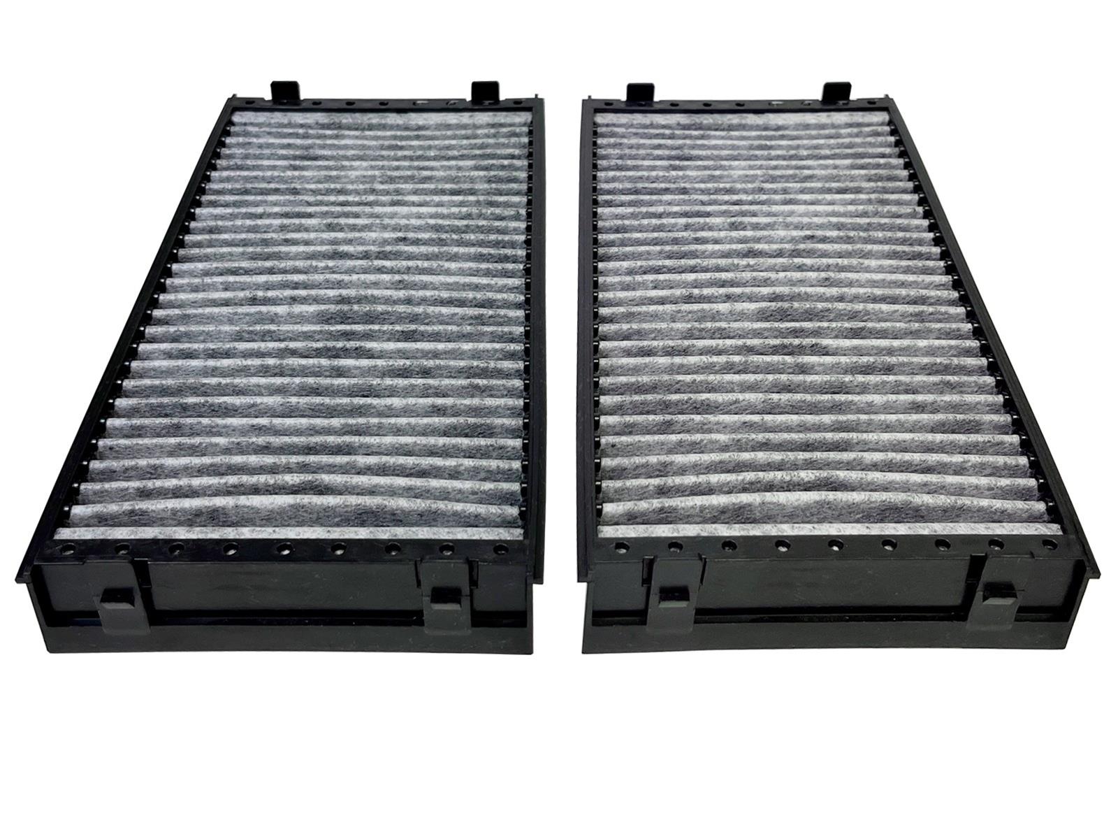 aFe Power Carbon Cabin Air Filters for 2007-2018 X5, 2008-2019 X6 - 35-10025C-MB Filter Elements, Carbon/Charcoal, Black/Gray, BMW, Pair thumbnail 2