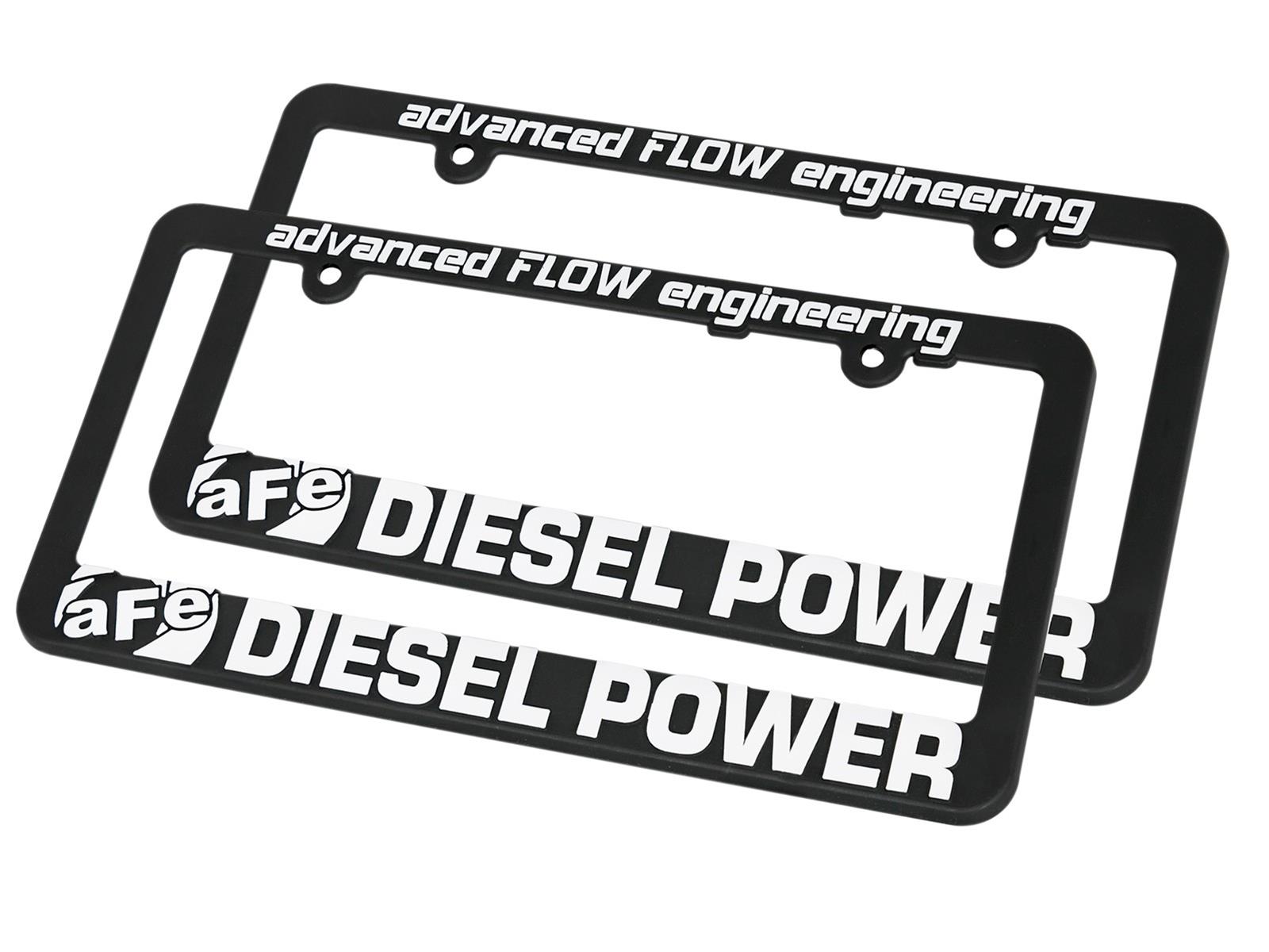 AFE Power License Plate Frames 40-10204-MA aFe POWER Diesel (Pair)