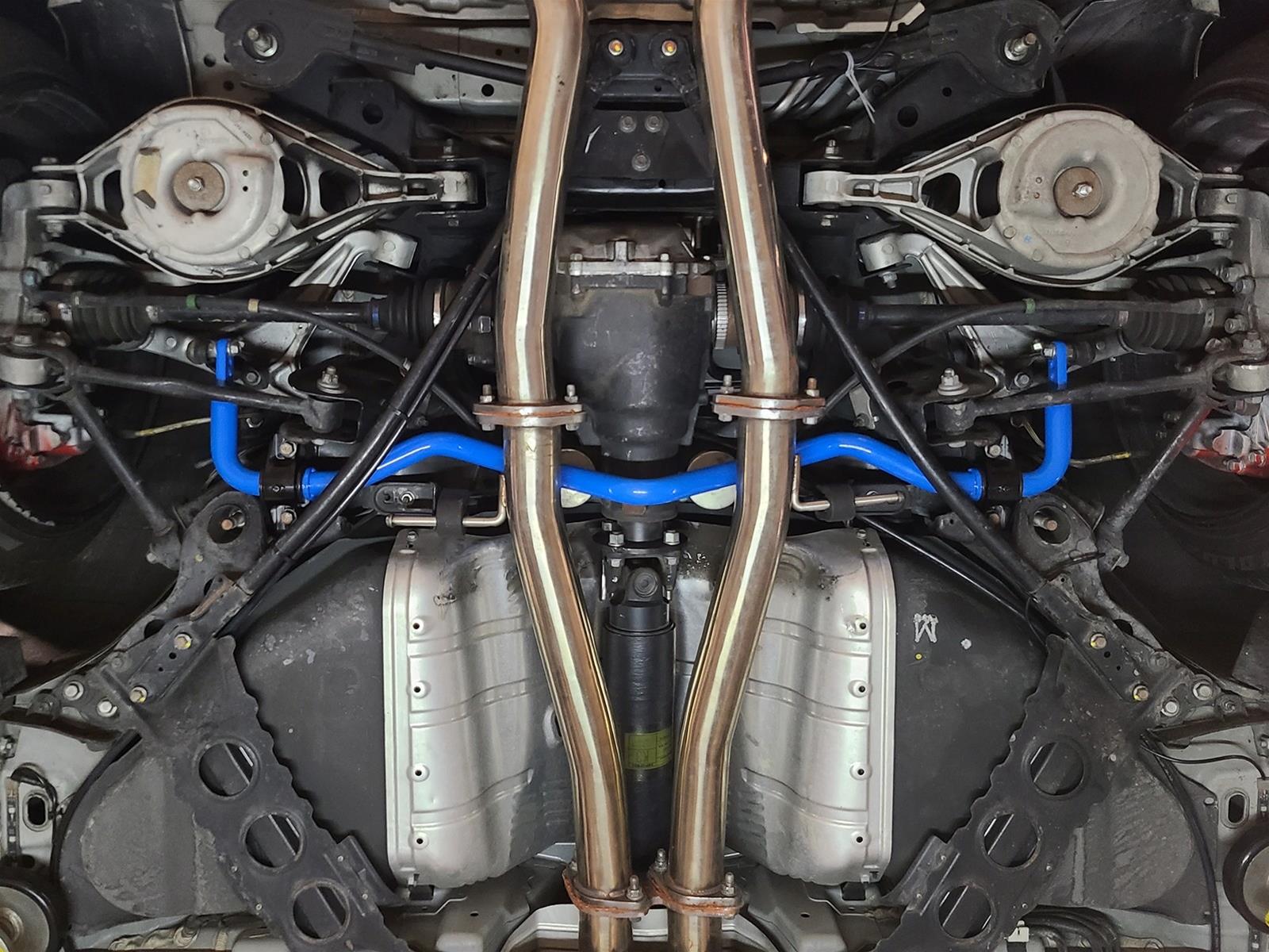 aFe 09-20 Nissan 370Z V6-3.7L Front and Rear Control Sway Bar Set - Blue thumbnail 3