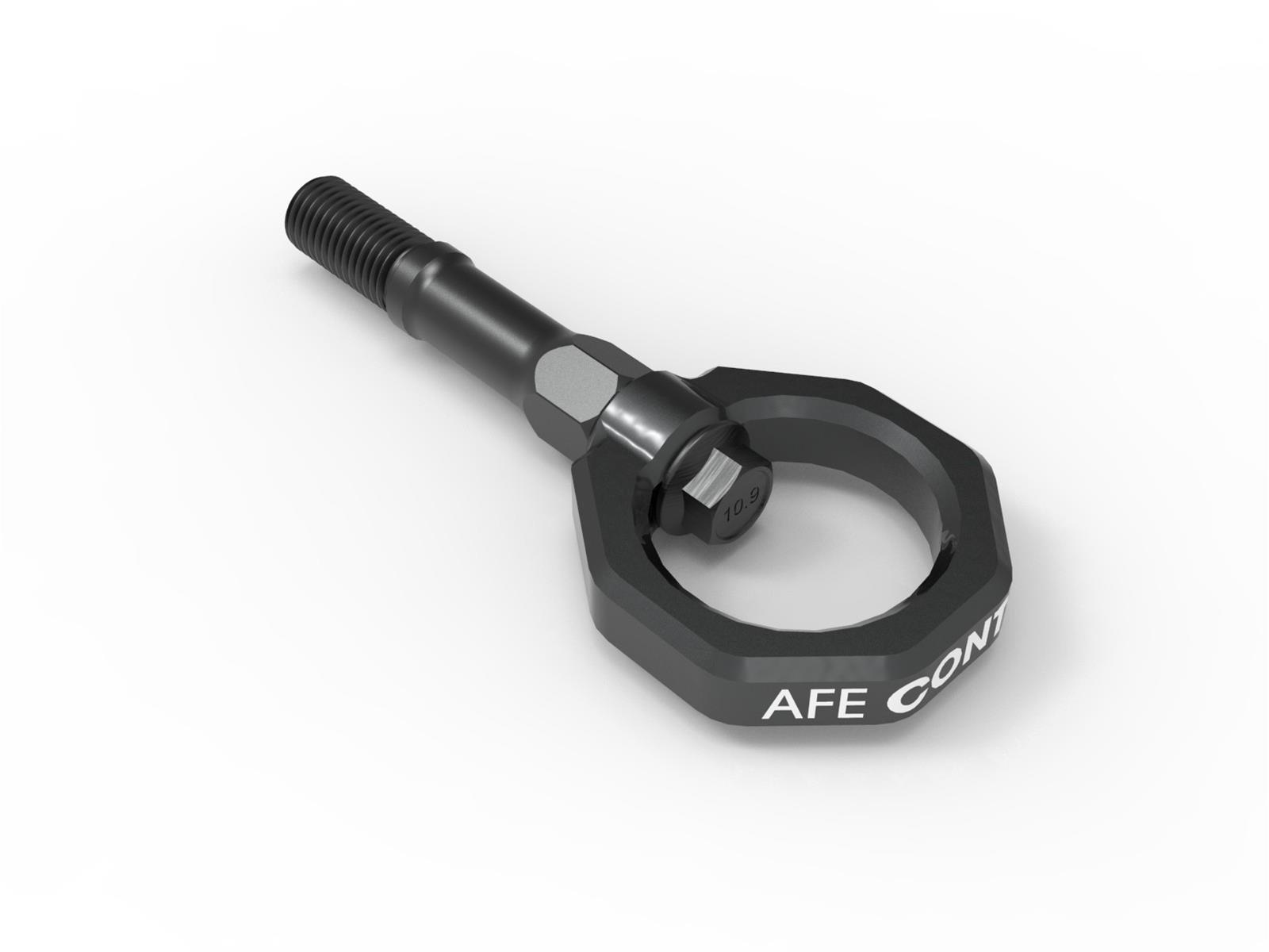 aFe Control Tow Hooks for 2020-2025 CORVETTE - 450-401015-G Hook, Rear, Gray Powdercoated, Chevy, Corvette, Each thumbnail 3