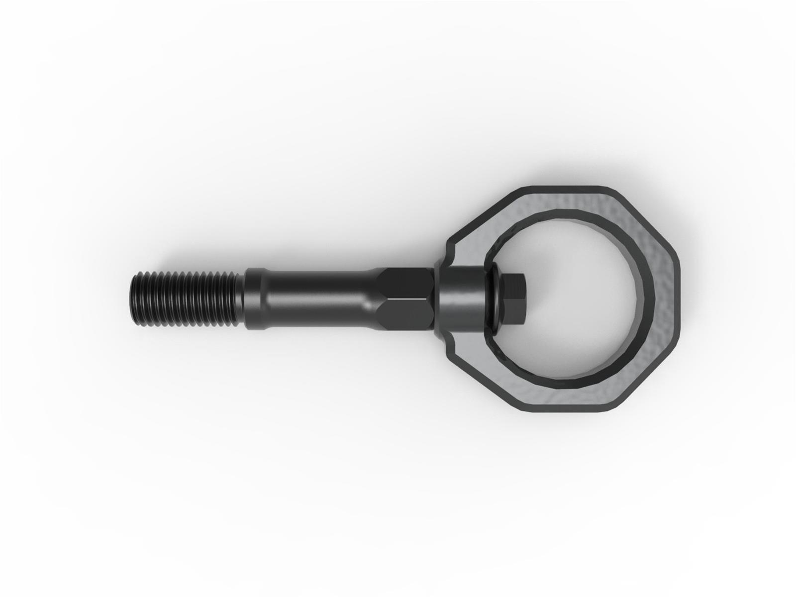 aFe Control Tow Hooks for 2020-2025 CORVETTE - 450-401015-G Hook, Rear, Gray Powdercoated, Chevy, Corvette, Each thumbnail 5