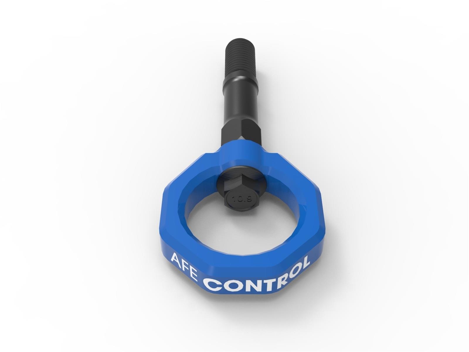 aFe Control Tow Hooks for 2020-2025 CORVETTE - 450-401015-L Hook, Rear, Blue Powdercoated, Chevy, Corvette, Each thumbnail 4