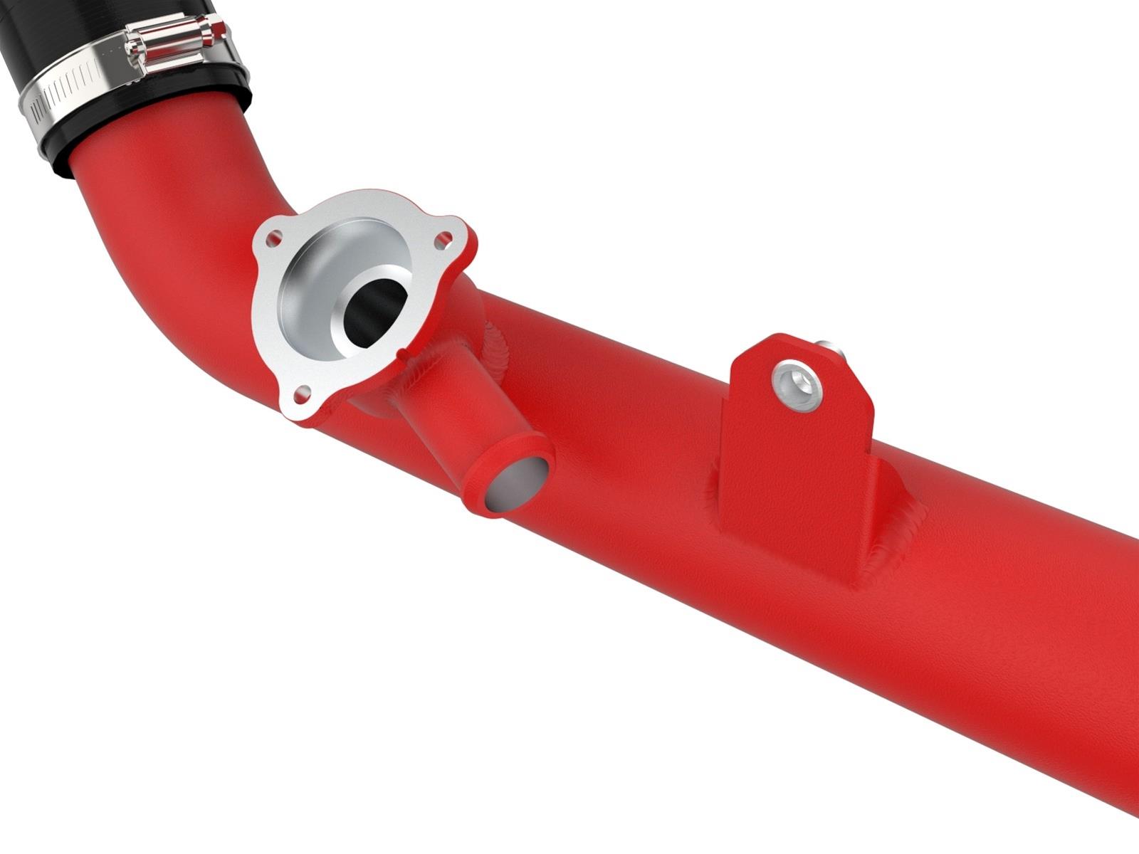 aFe 20-23 Ford Explorer ST V6 3.0L (tt) BladeRunner Aluminum Hot and Cold Charge Pipe Kit - Red thumbnail 3