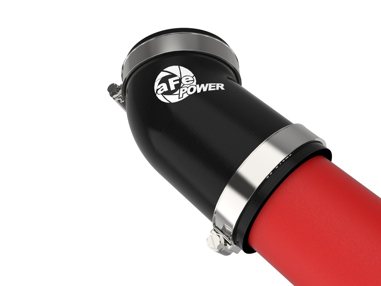 aFe 20-23 Ford Explorer ST V6 3.0L (tt) BladeRunner Aluminum Hot and Cold Charge Pipe Kit - Red thumbnail 2