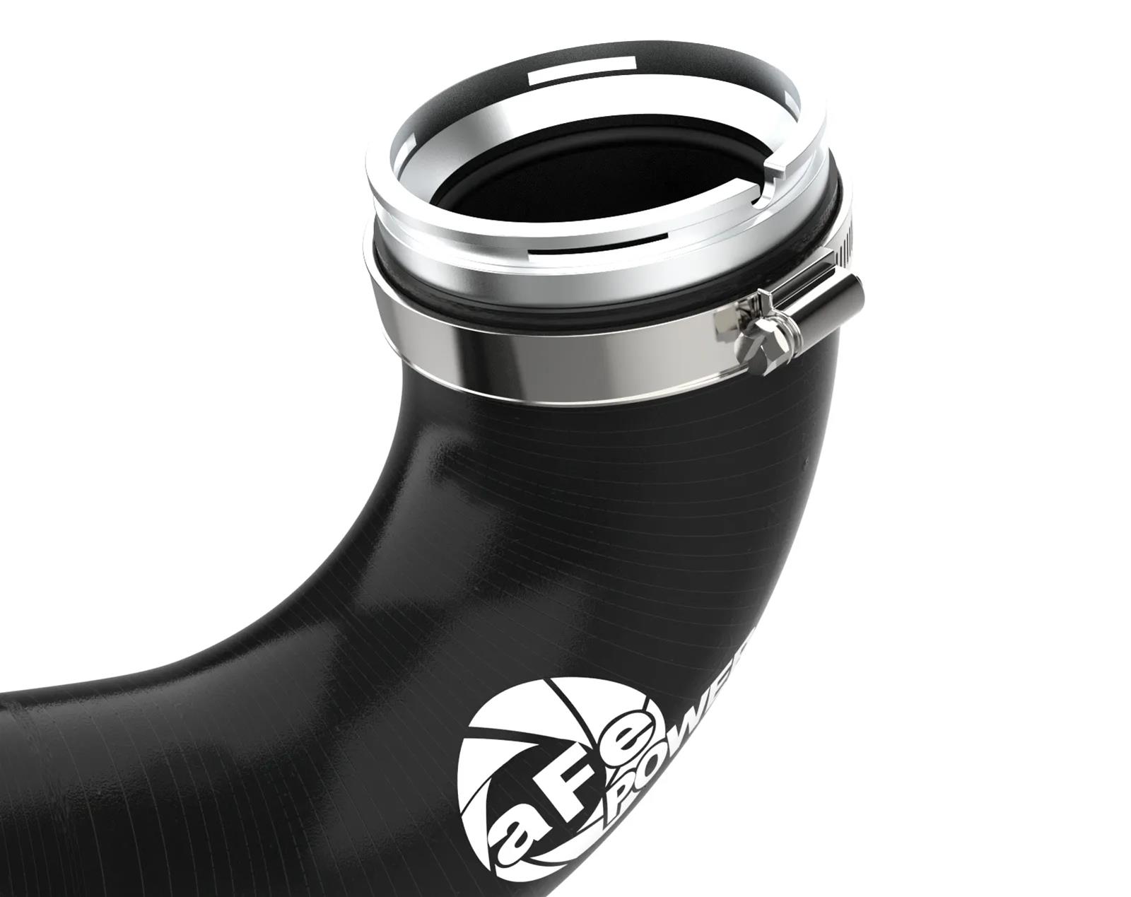 aFe BladeRunner Intercooler Pipes 46-20694-B Pipe, BladeRunner, Hot Side/Cold Side, Turbo to Engine, 2.50/2.75 in. Diameter, Aluminum, Black Powdercoated, Kia, Kit thumbnail 3