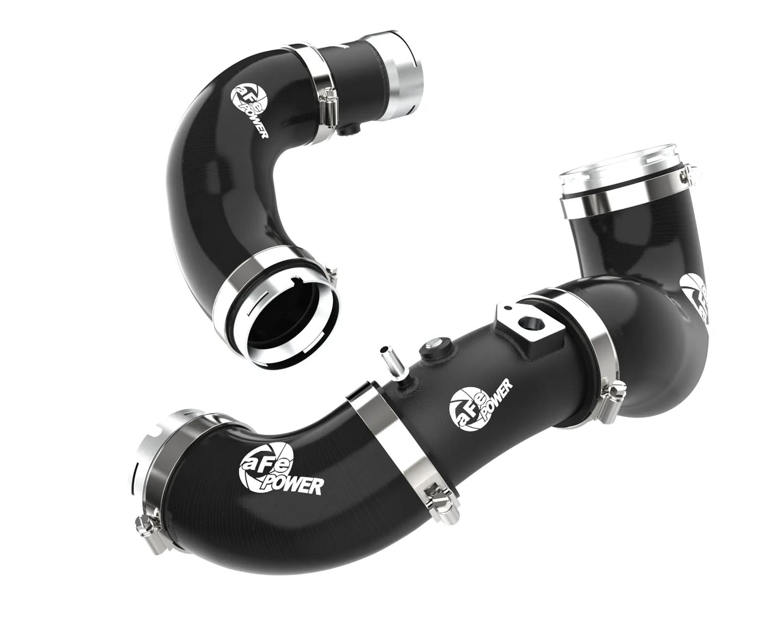 aFe BladeRunner Intercooler Pipes 46-20694-B Pipe, BladeRunner, Hot Side/Cold Side, Turbo to Engine, 2.50/2.75 in. Diameter, Aluminum, Black Powdercoated, Kia, Kit thumbnail 5