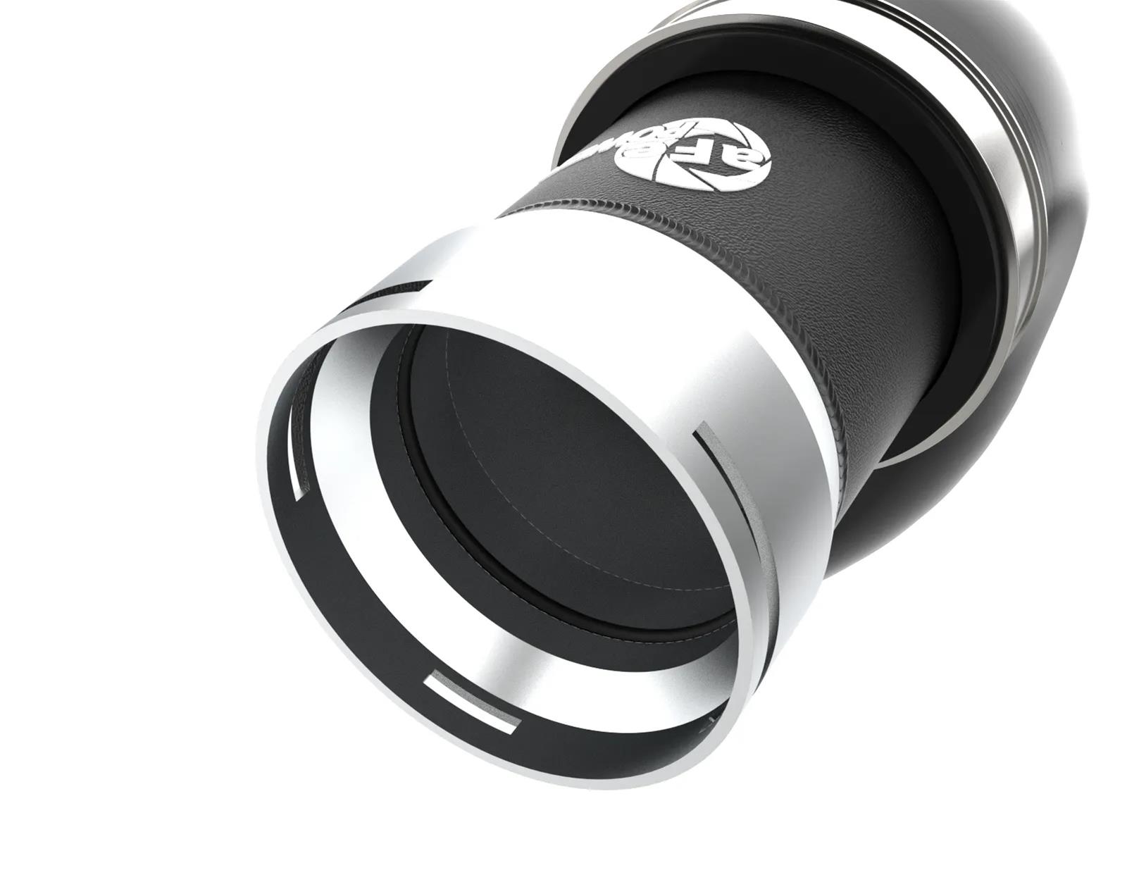 aFe BladeRunner Intercooler Pipes 46-20694-B Pipe, BladeRunner, Hot Side/Cold Side, Turbo to Engine, 2.50/2.75 in. Diameter, Aluminum, Black Powdercoated, Kia, Kit thumbnail 2