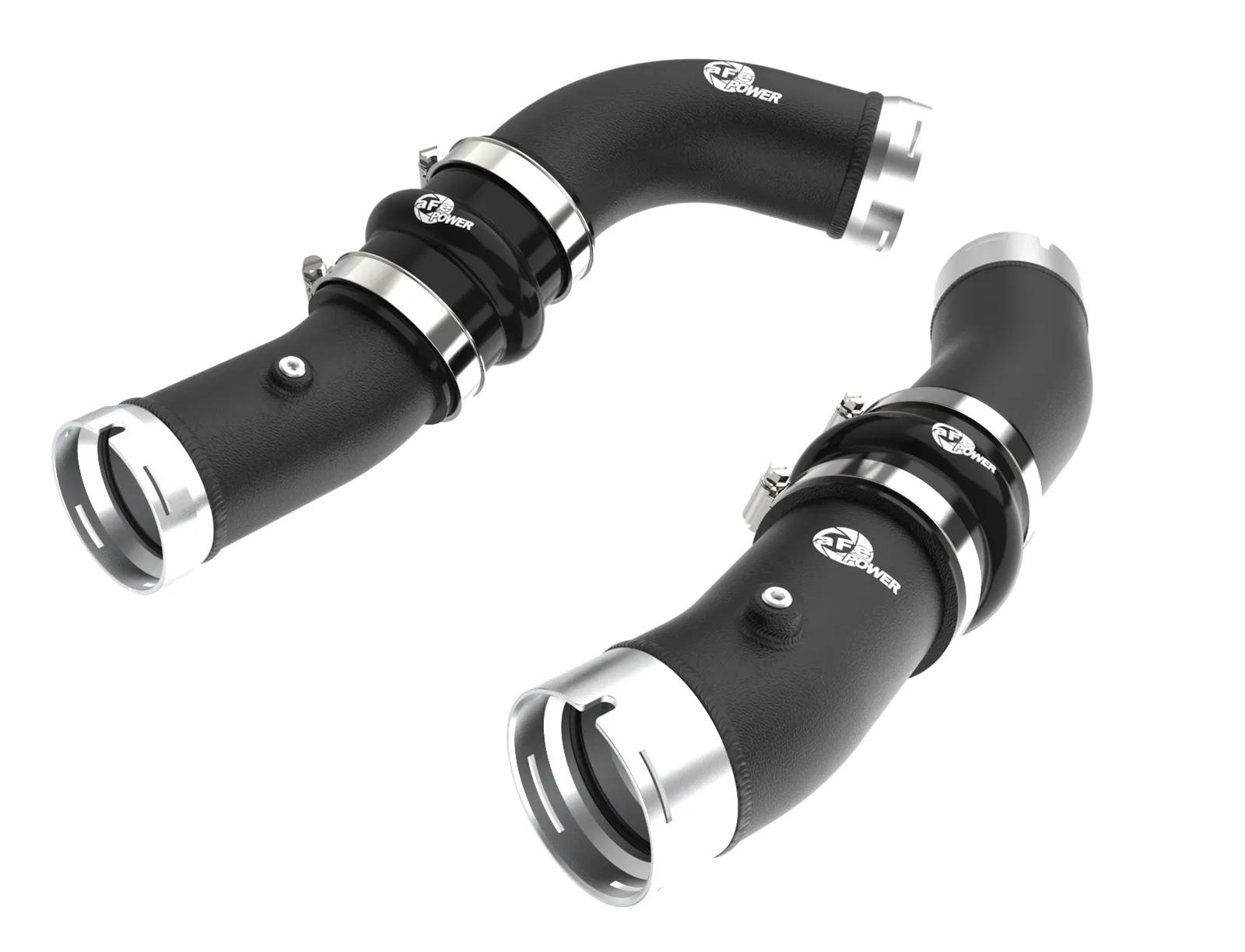 aFe 2024+ Toyota Tacoma BladeRunner 2.5in & 3in Aluminum Hot & Cold Charge Pipe Kit - Black thumbnail 4