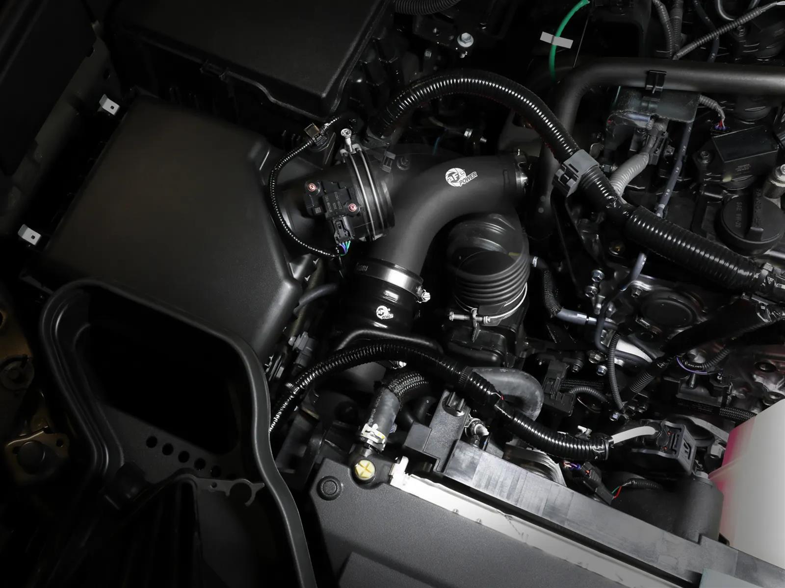 aFe 2024+ Toyota Tacoma BladeRunner 2.5in & 3in Aluminum Hot & Cold Charge Pipe Kit - Black thumbnail 7