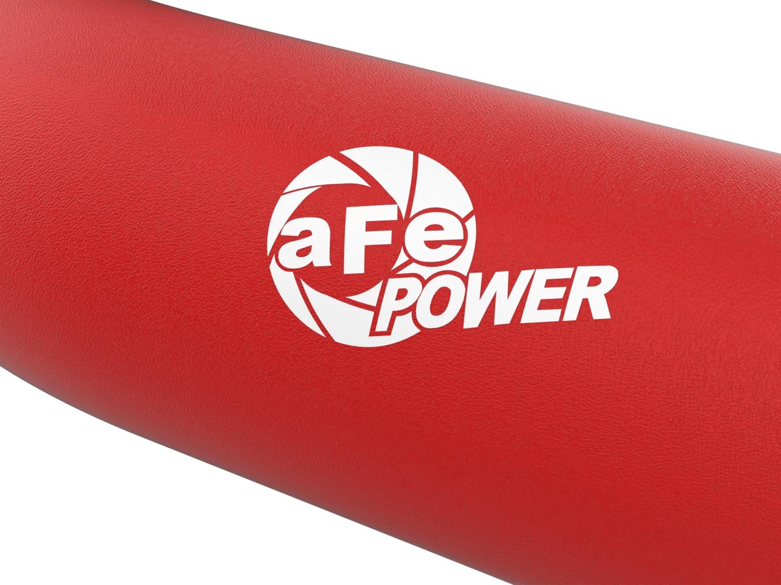 aFe 23-24 Ford Diesel Trucks V8-6.7L (td) BladeRunner Aluminum Hot and Cold Charge Pipe Kit - Red thumbnail 2