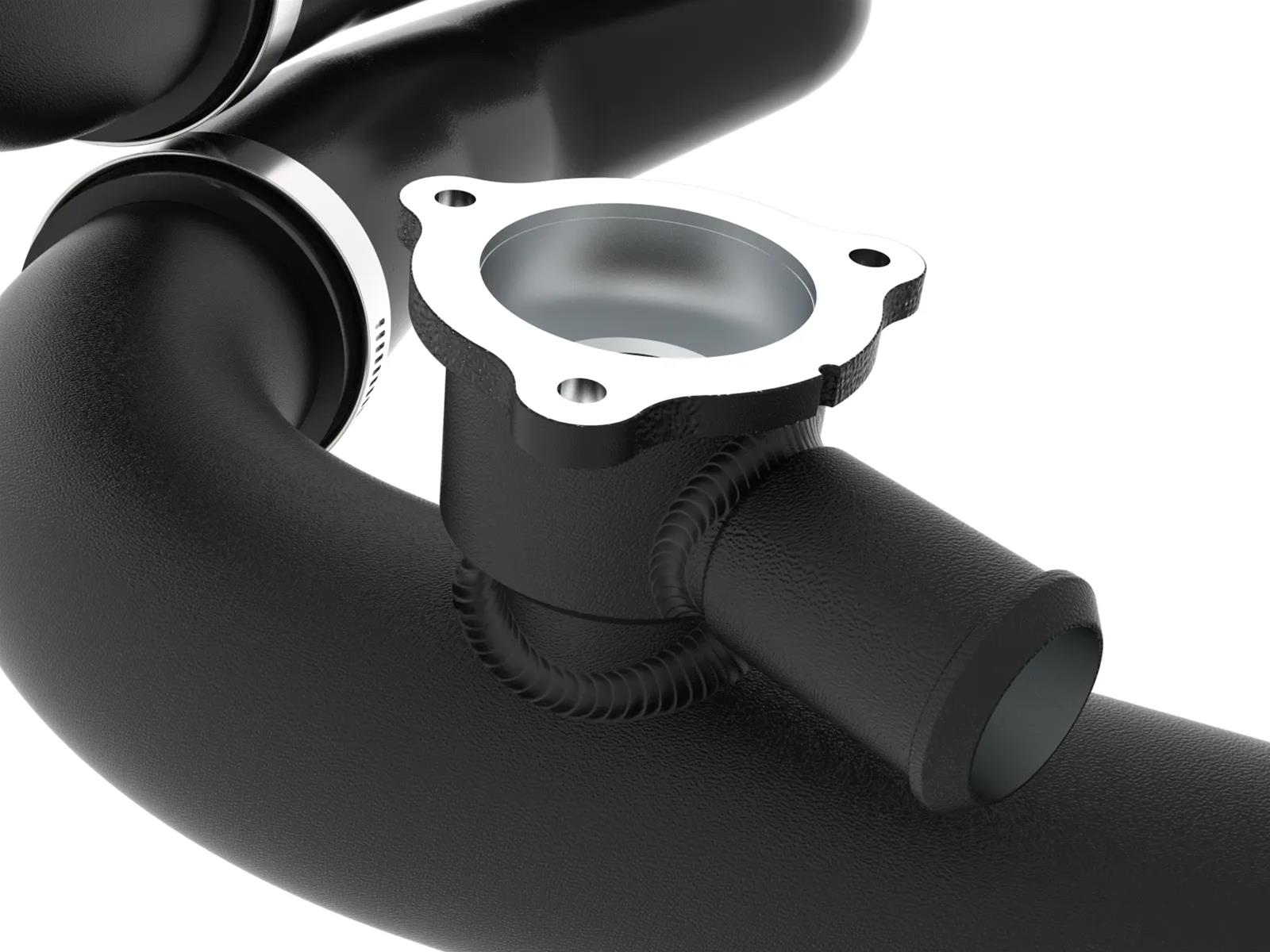 aFe 22-24 Ford Bronco Raptor V6-3.0L BladeRunner Aluminum Hot and Cold Charge Pipe Kit - Black thumbnail 2