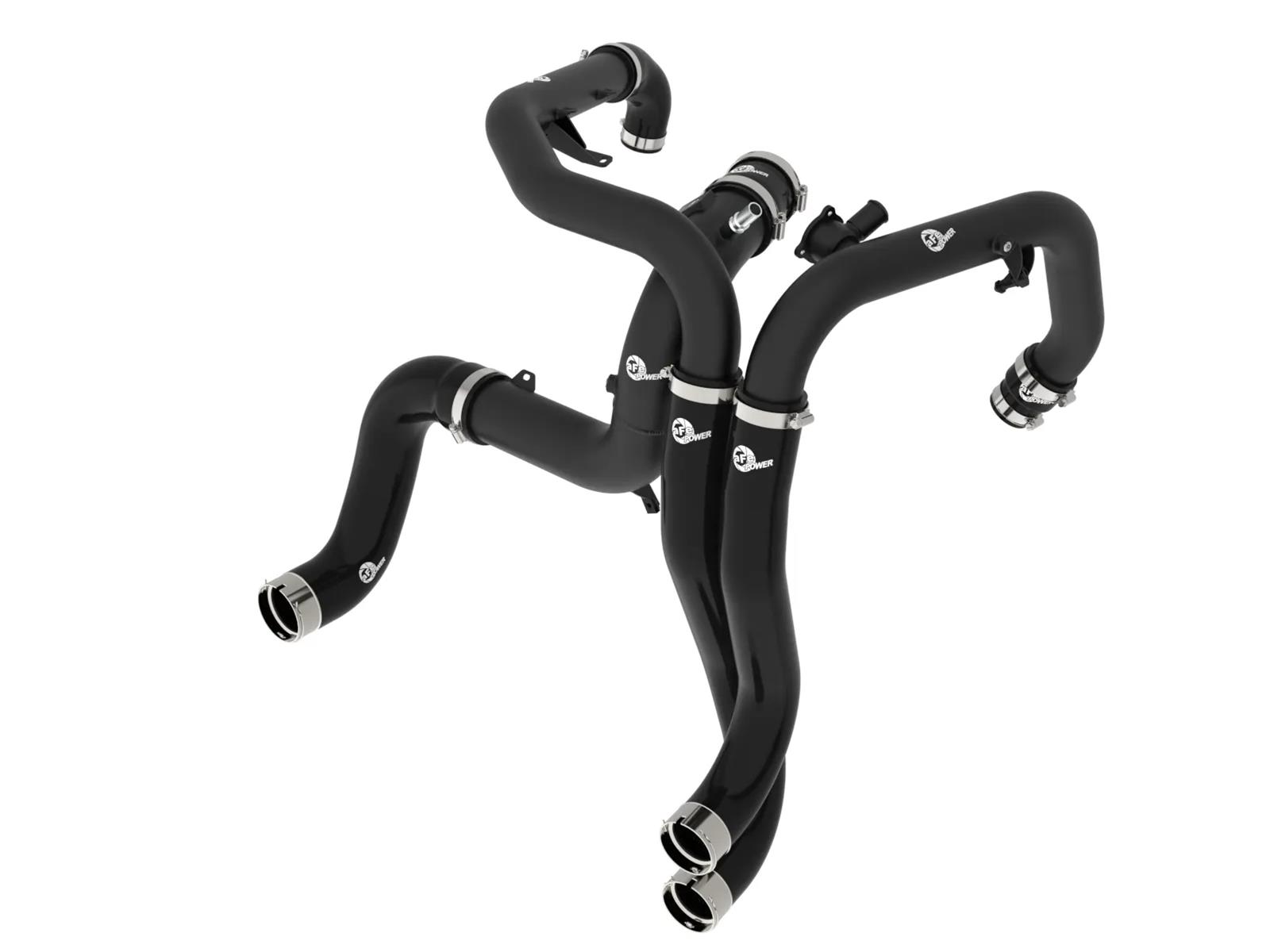 aFe 22-24 Ford Bronco Raptor V6-3.0L BladeRunner Aluminum Hot and Cold Charge Pipe Kit - Black thumbnail 4